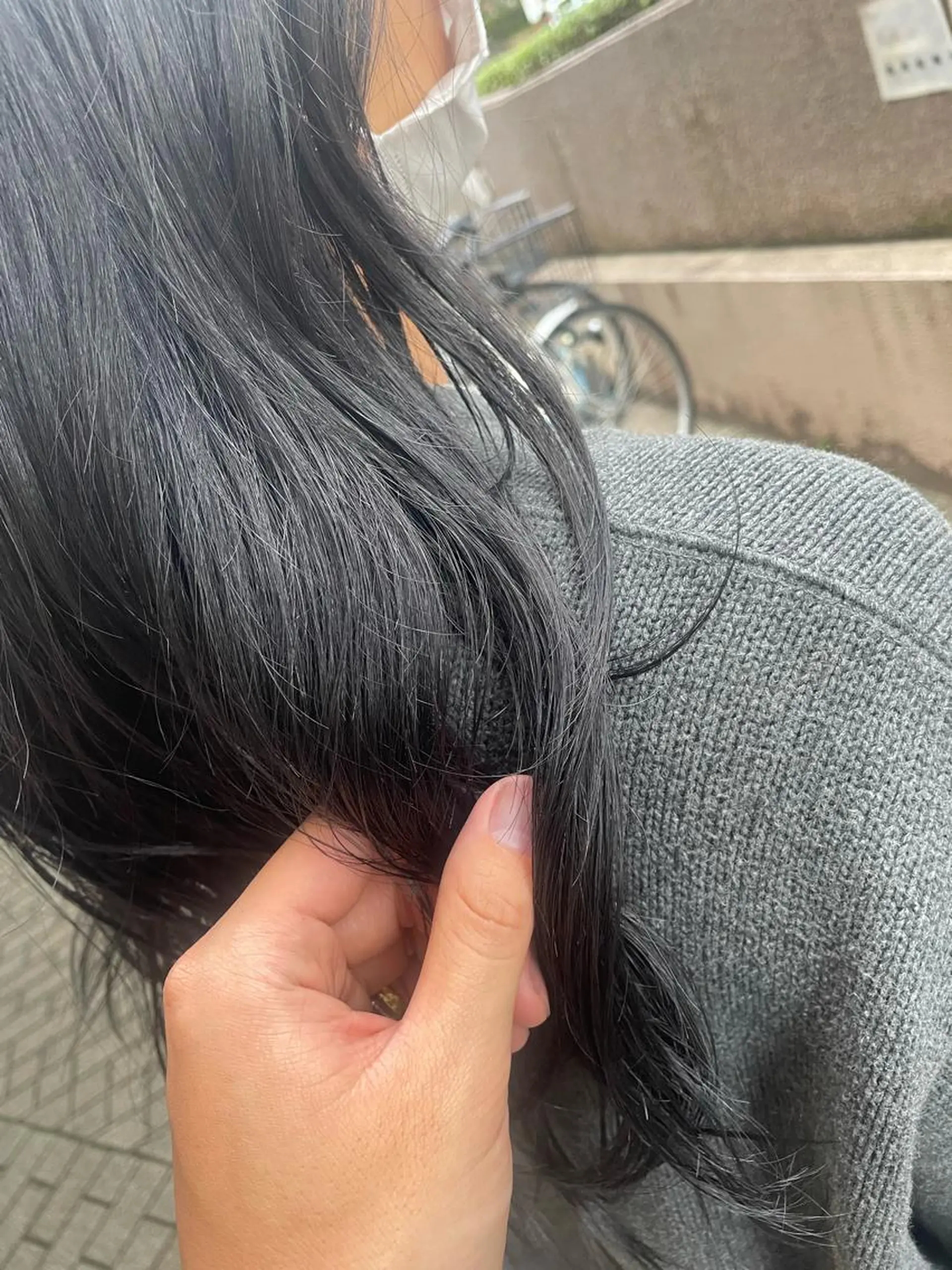 ロング カット ヘアカラー トリートメント 金森 斗夢のヘアスタイル