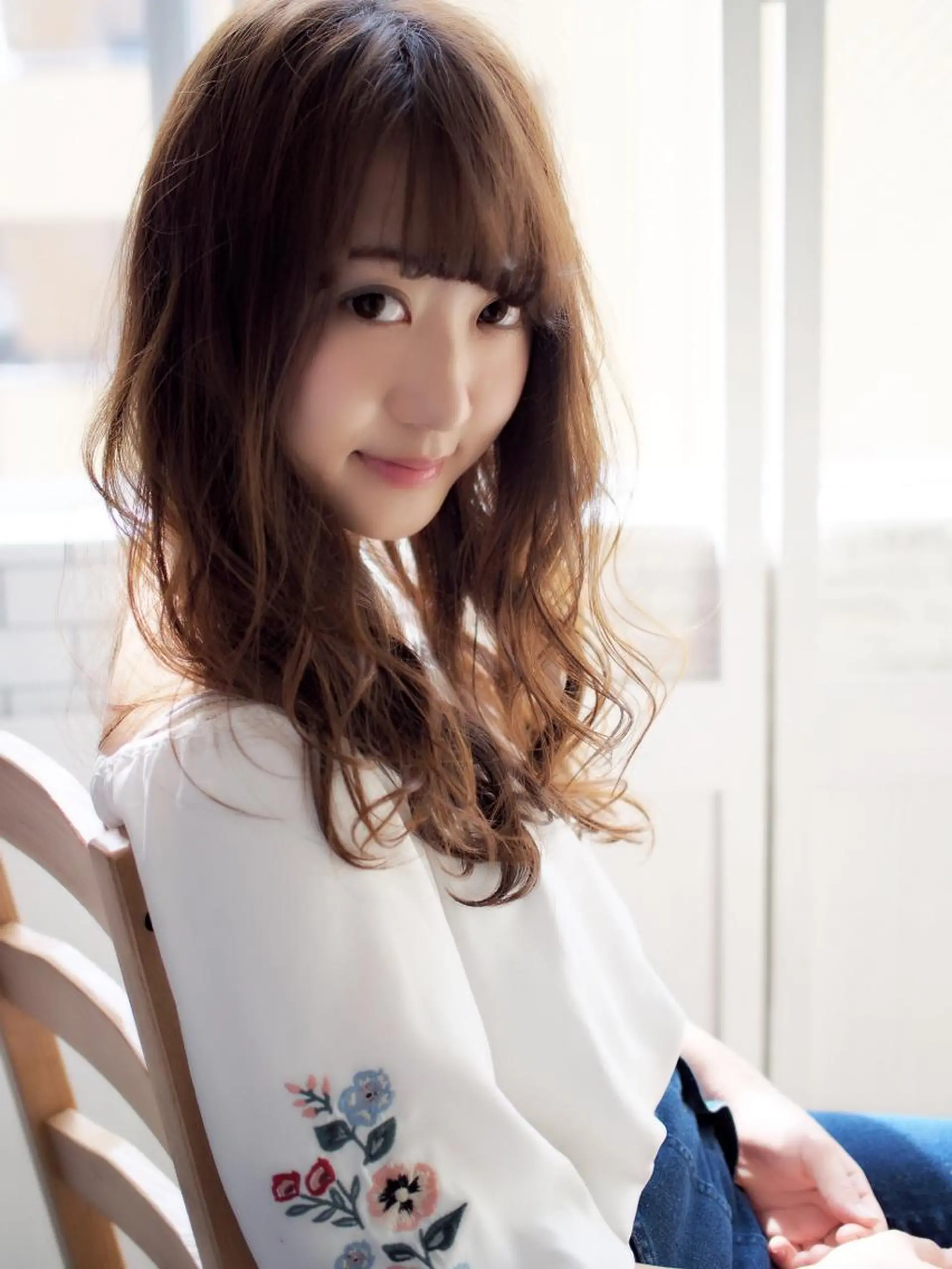 セミロング ほさか しんごのヘアスタイル