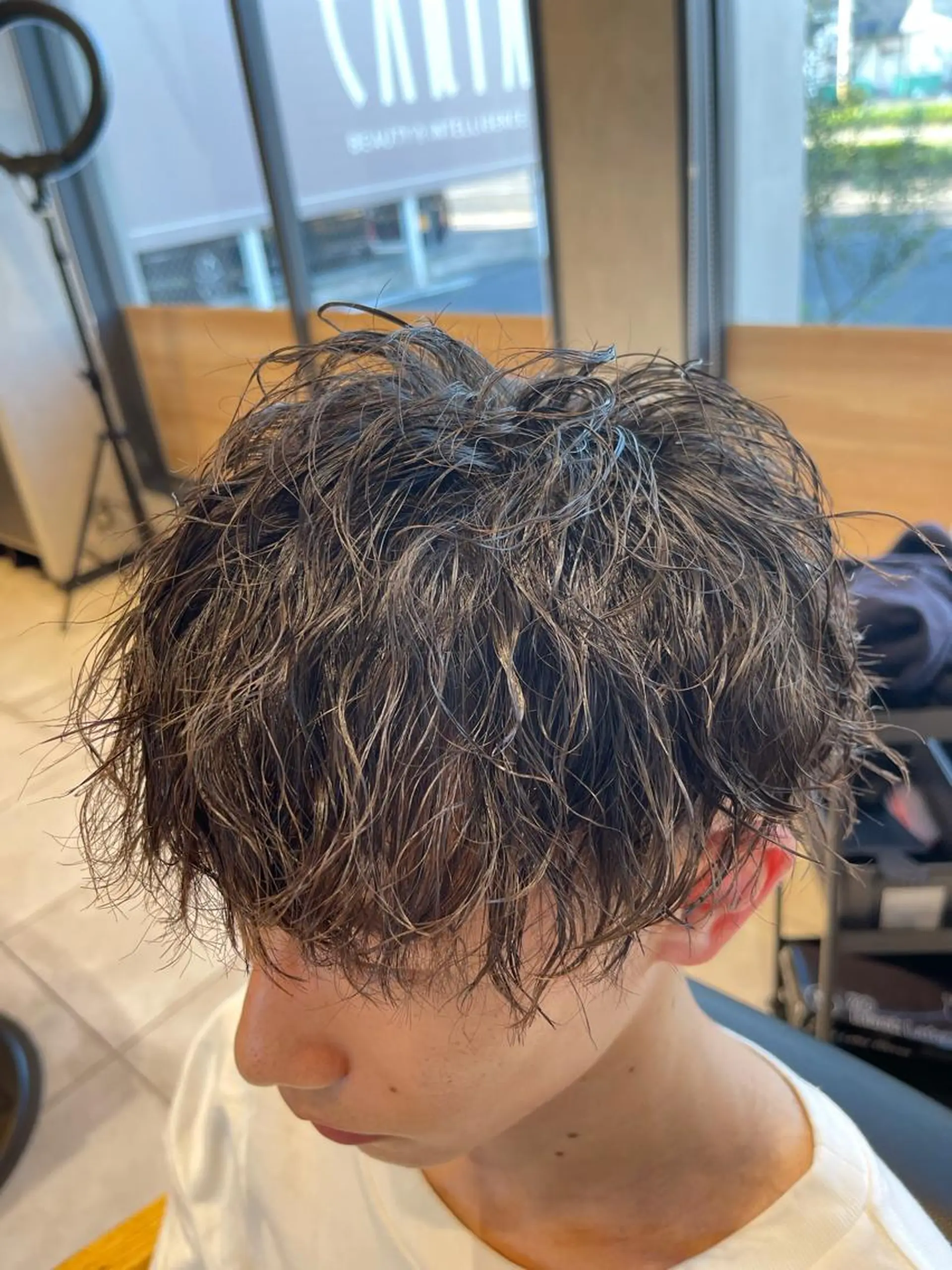 メンズ カット パーマ ✨愛知県初アイロン パーマ/ 瀬見井✨のヘアスタイル