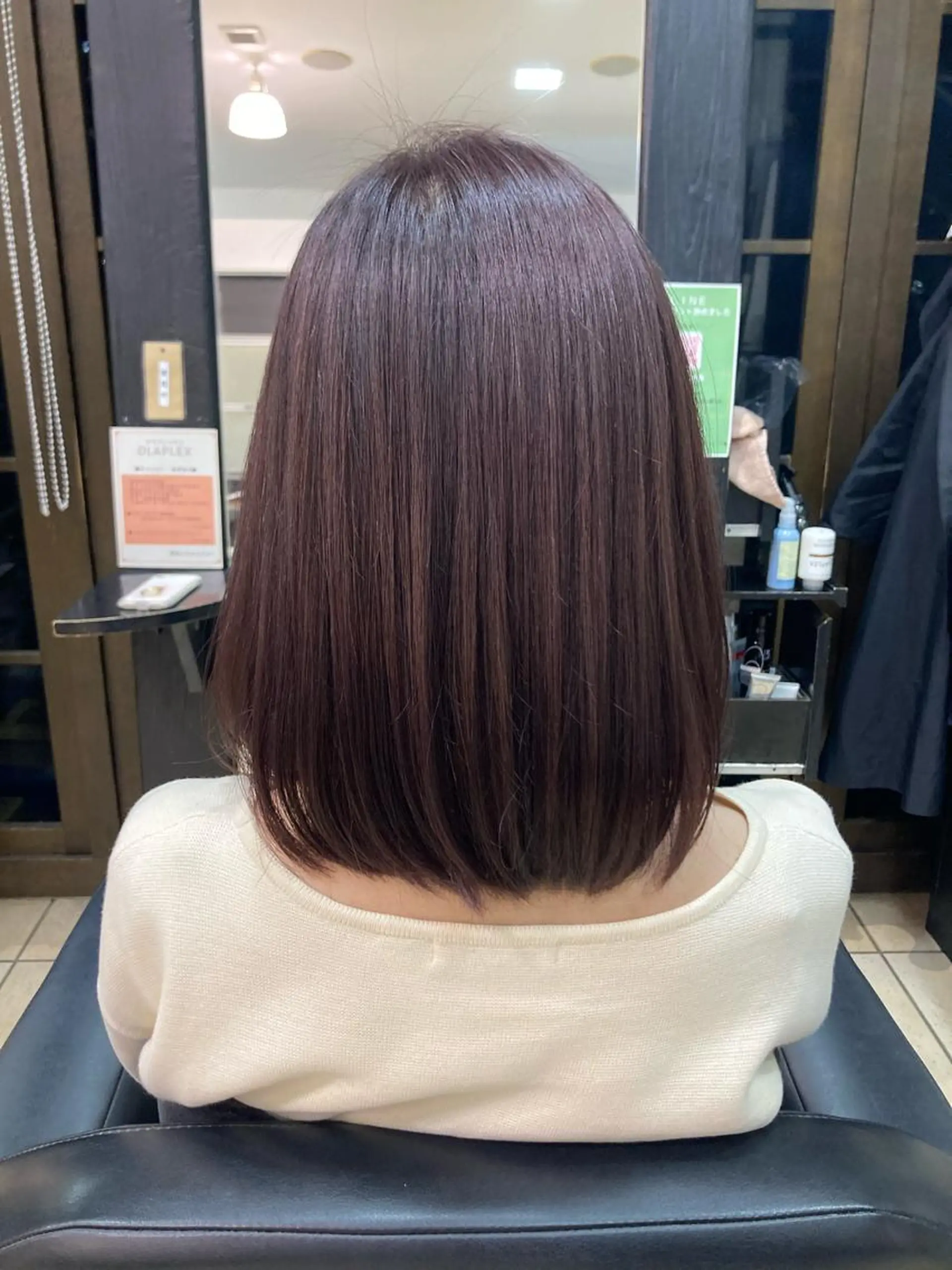 ミディアム カラー ブラウンカラー ピンクカラー ピンクブラウン 🌟東銀座マンツーマ ン🌟タカナシのヘアスタイル