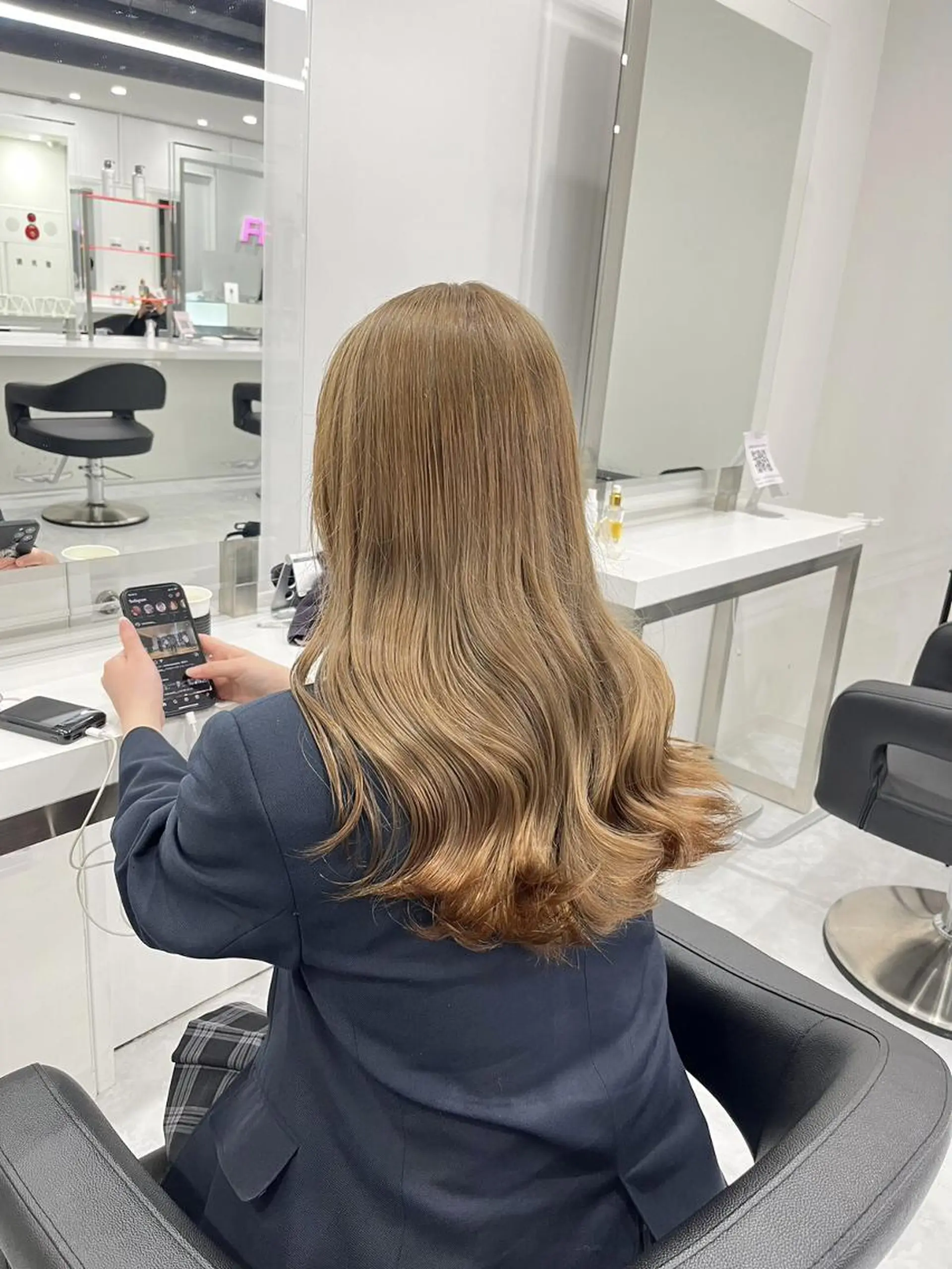 カラー ヘアカラー トリートメント ヘッドスパ ヘアセット 𓏸レイヤー髪質改善 透けカラーカノン🫧のヘアスタイル