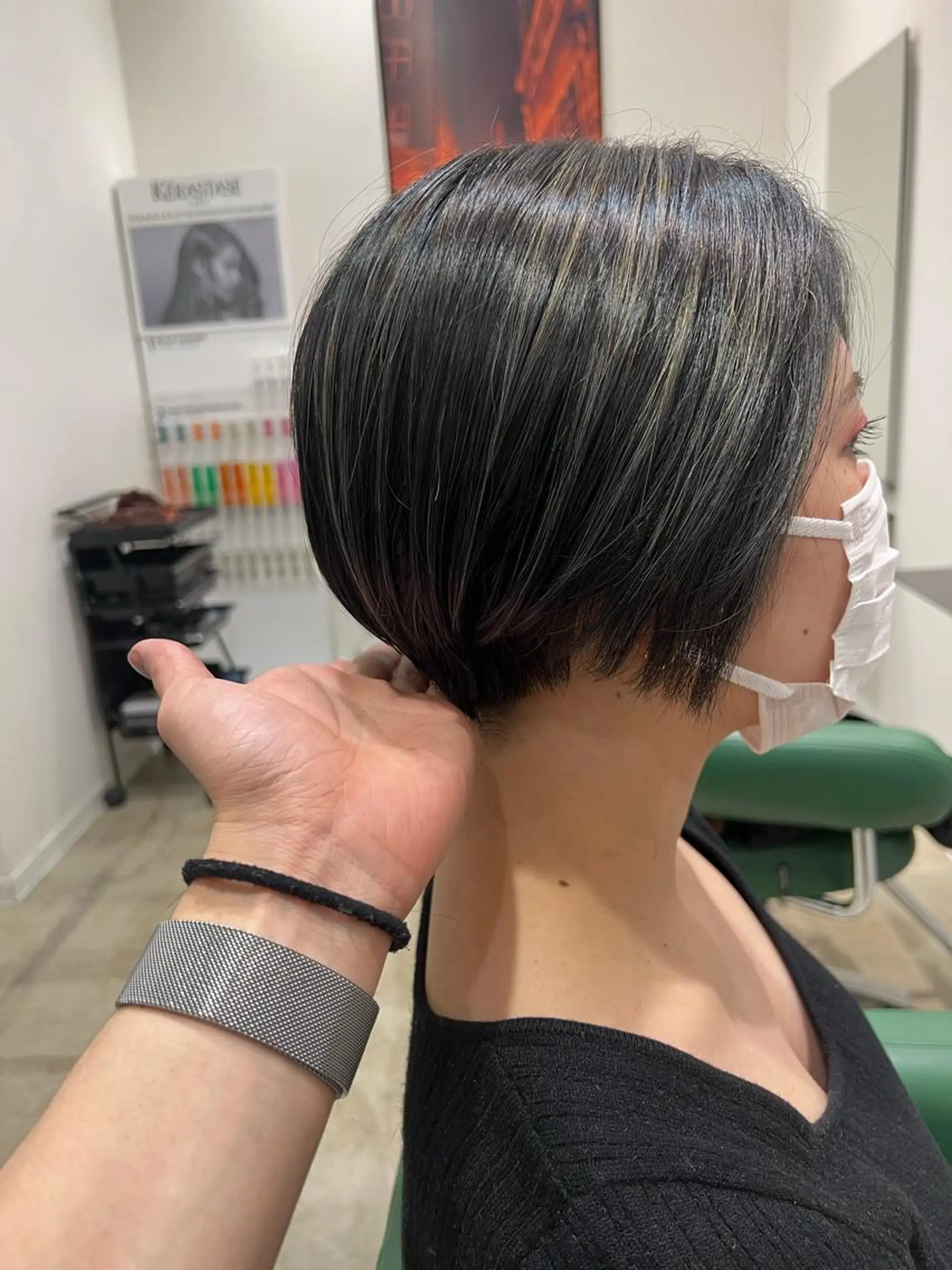 ショート カラー ヘアアレンジ ヘアカラー トリートメント ヘアセット 🌈インナーカラー ‘ショウマ’🌈のヘアスタイル