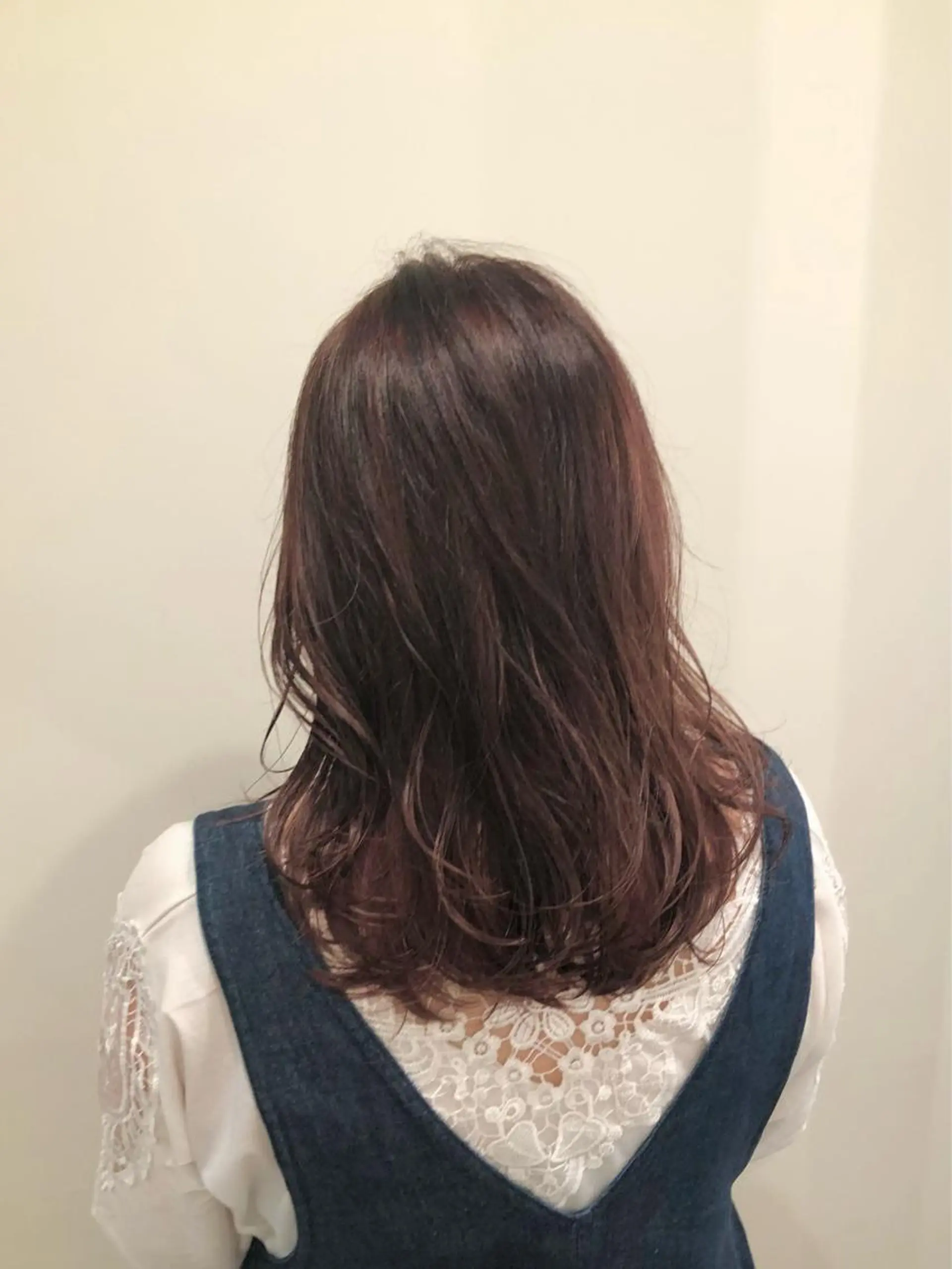 セミロング カラー ハイライトカラー ピンクカラー ハイライト ニュアンスカラー🫧 加納のヘアスタイル