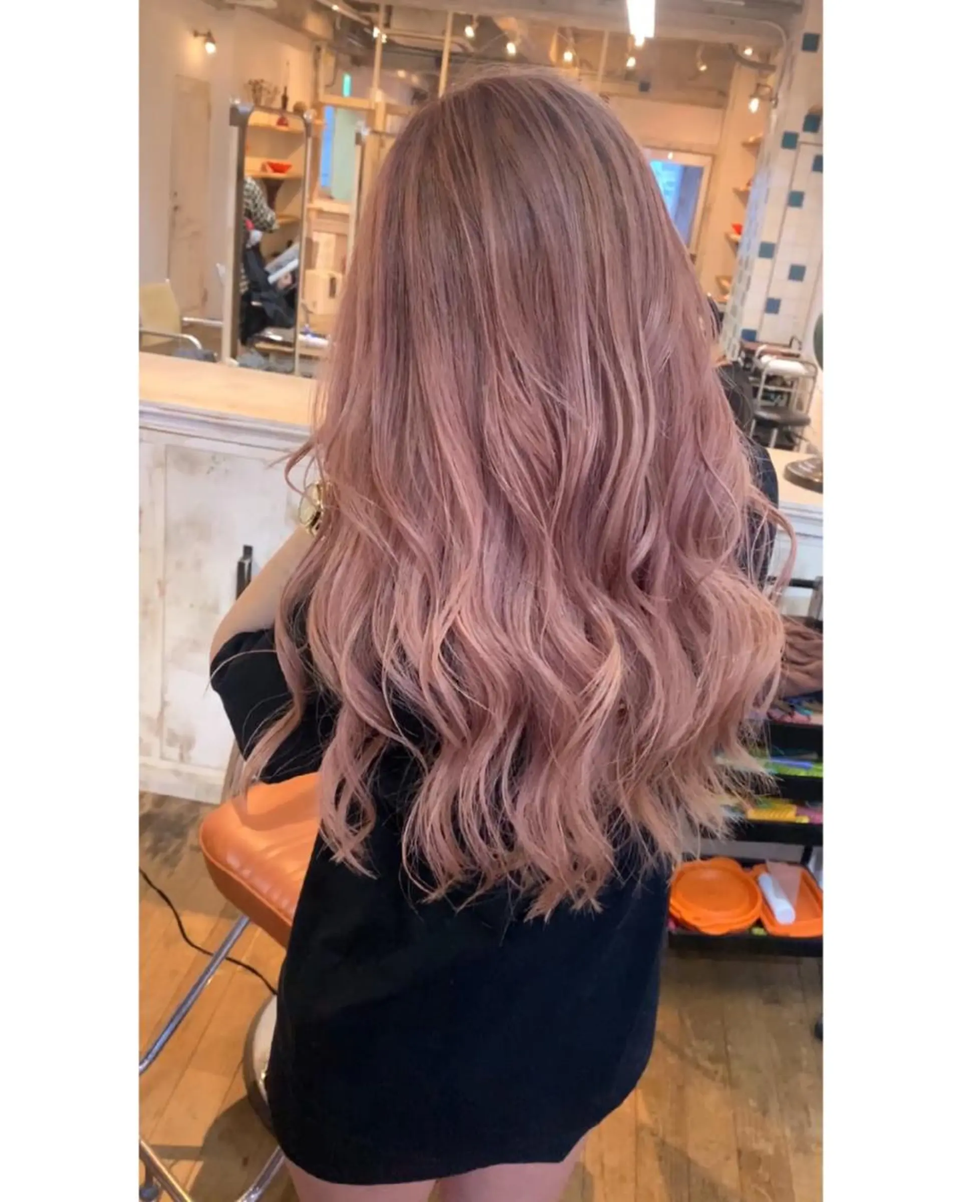 カラー バレイヤージュ ハイライトカラー 石井辰功也 フリーランス美容師のヘアスタイル