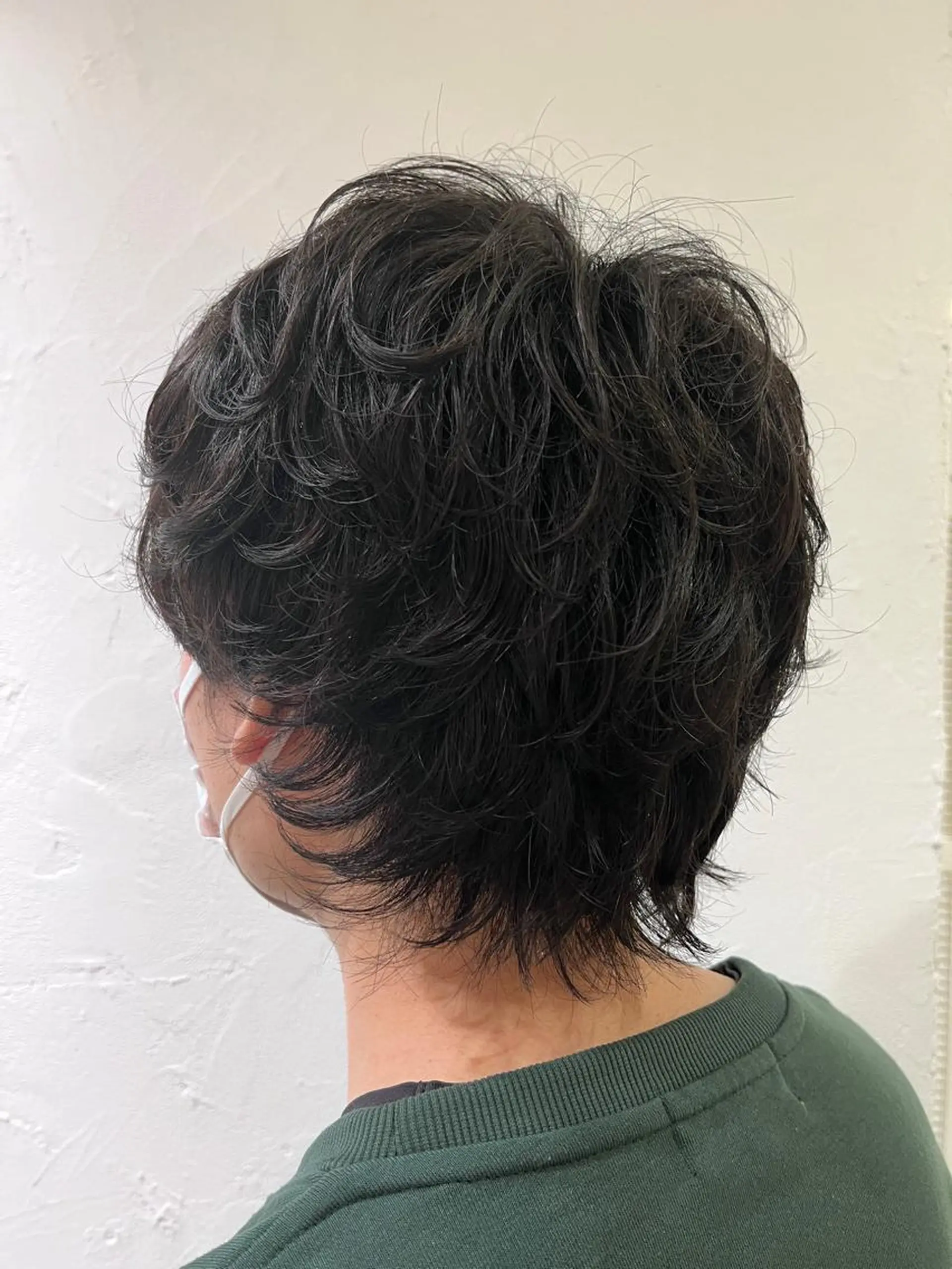 ショート パーマ メンズ メンズウルフカット くせ毛 ウルフカット カット パーマ トリートメント 美容室stadium 横田ジュンコのヘアスタイル