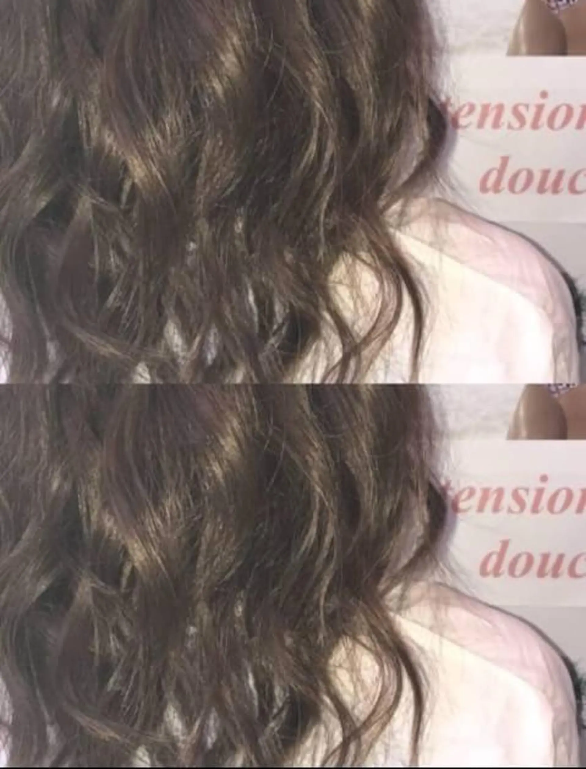 ロング カラー 大阪レミーエクステ チビ編み込みのヘアスタイル