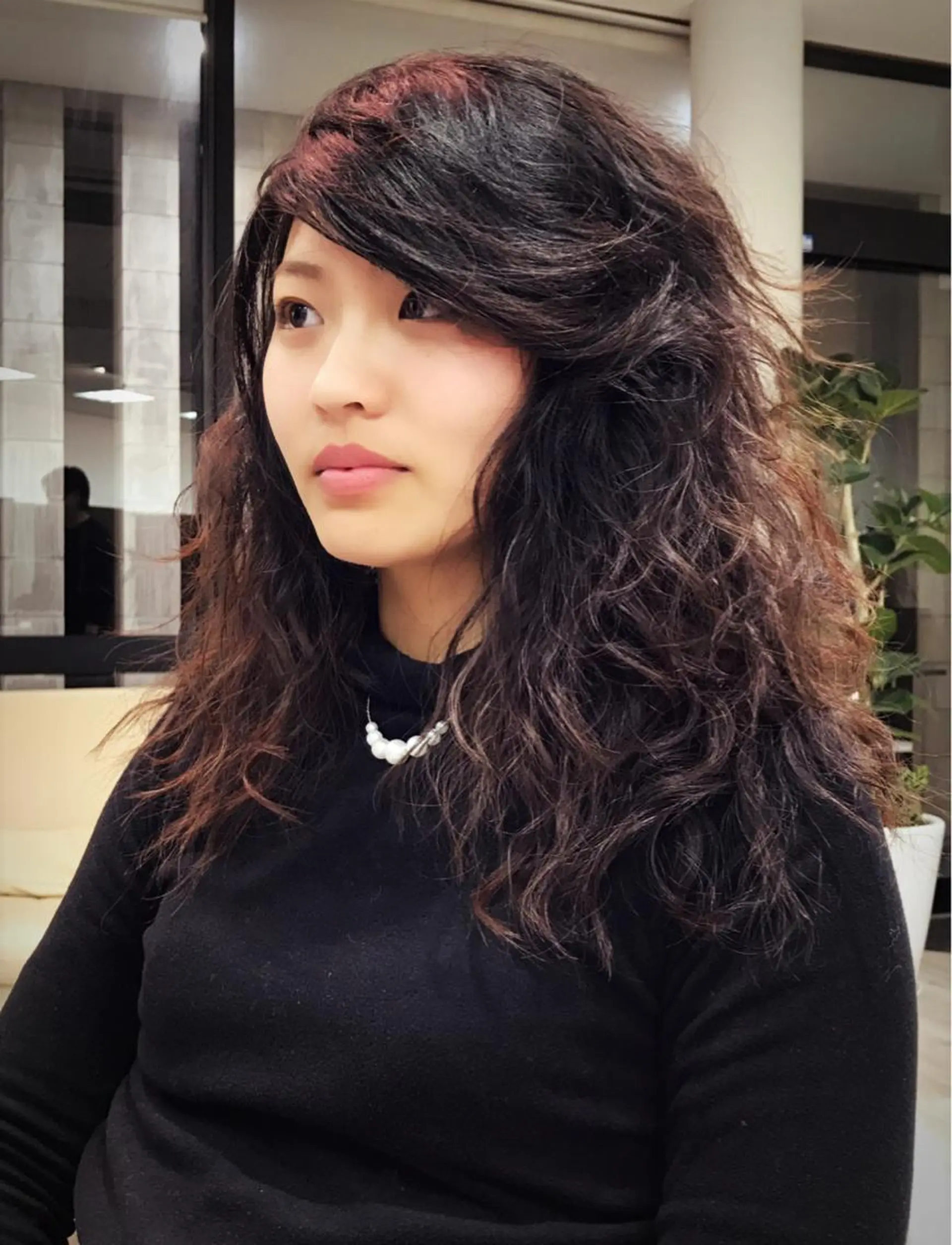セミロング カラー パーマ ヘアアレンジ メンズ キッズ ネイル マツエク・マツパ ドライ カット✂️髪質改善のヘアスタイル