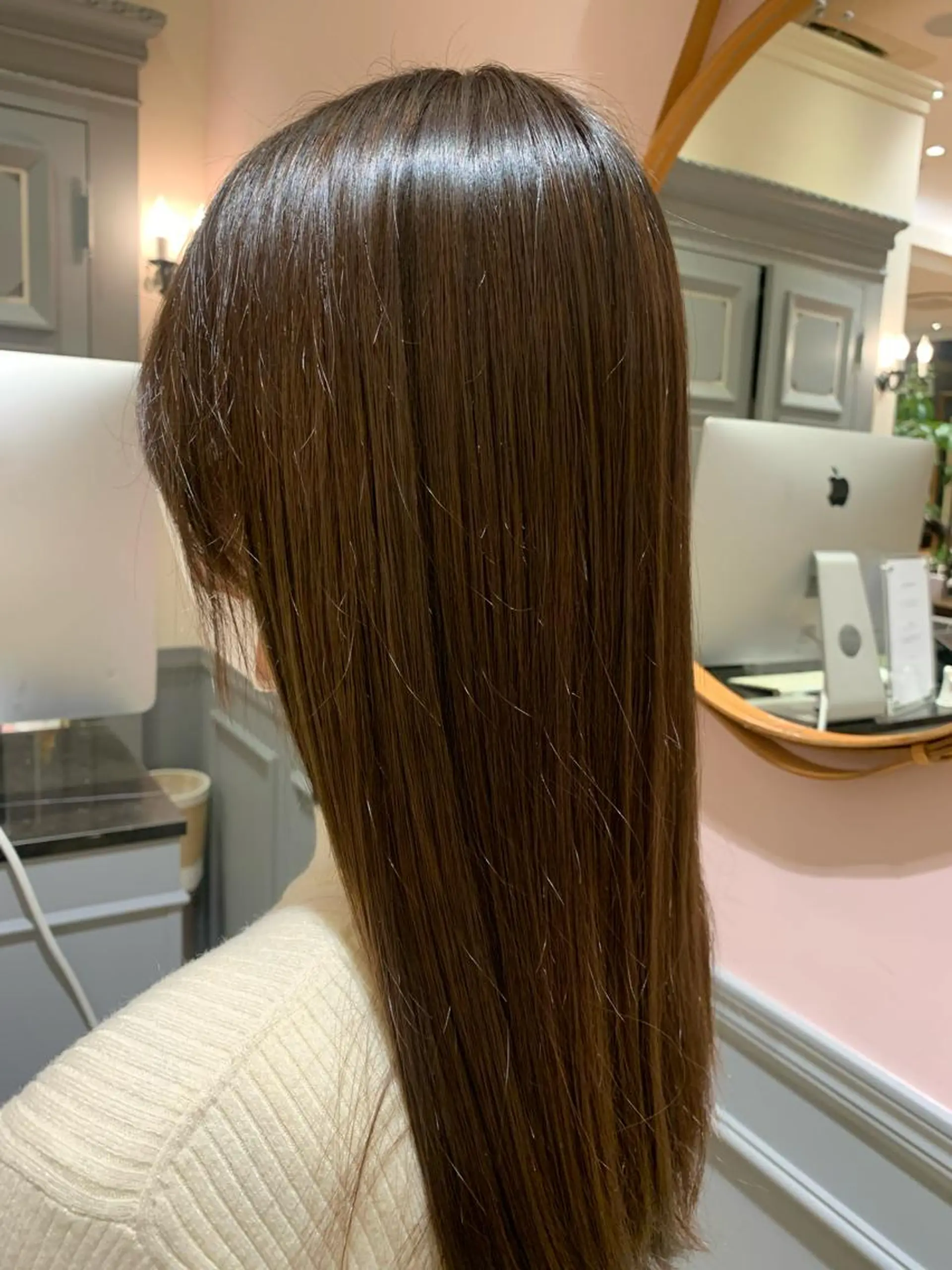 カラー 透明感カラー 上野 七奈穂のヘアスタイル