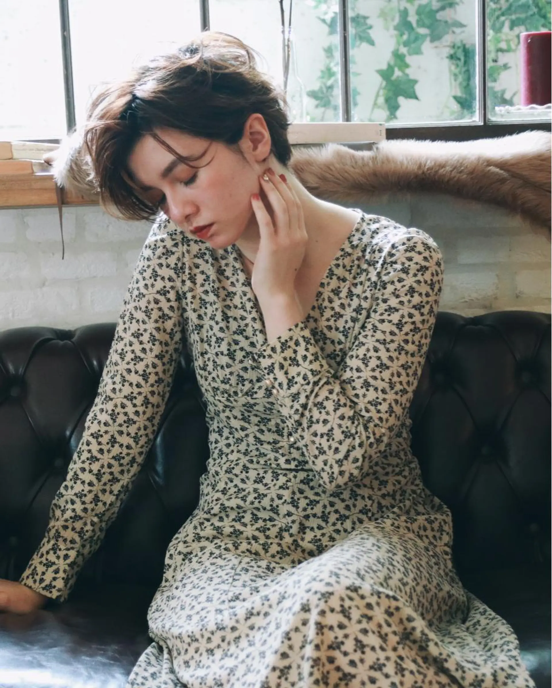 ショート カラー パーマ ボブ ショートヘア カット ヘアカラー アンブレラカラー💫 フェイスフレーミングのヘアスタイル