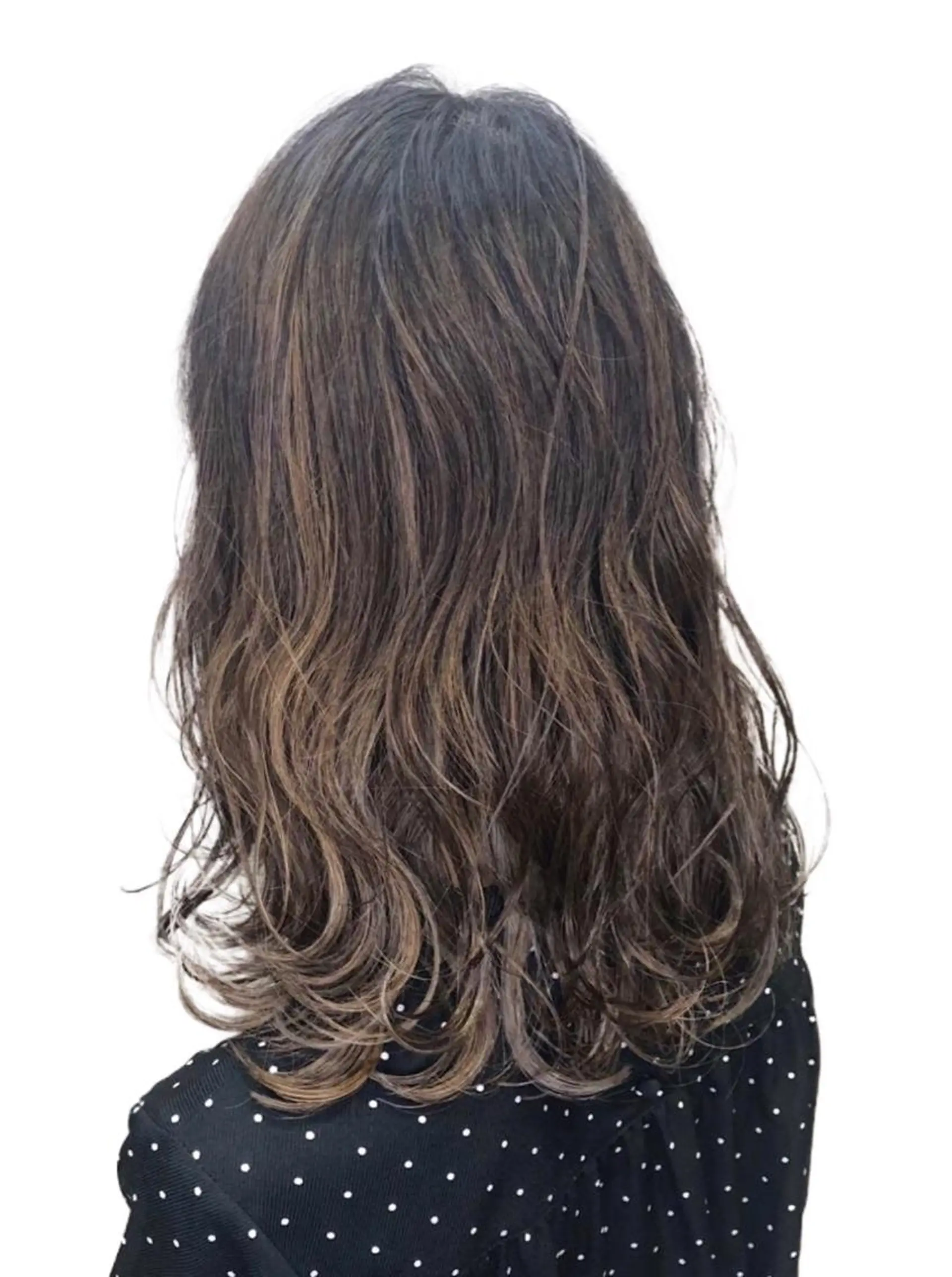 セミロング カラー ケアブリーチ /髪質 改善/古橋圭史郎のヘアスタイル