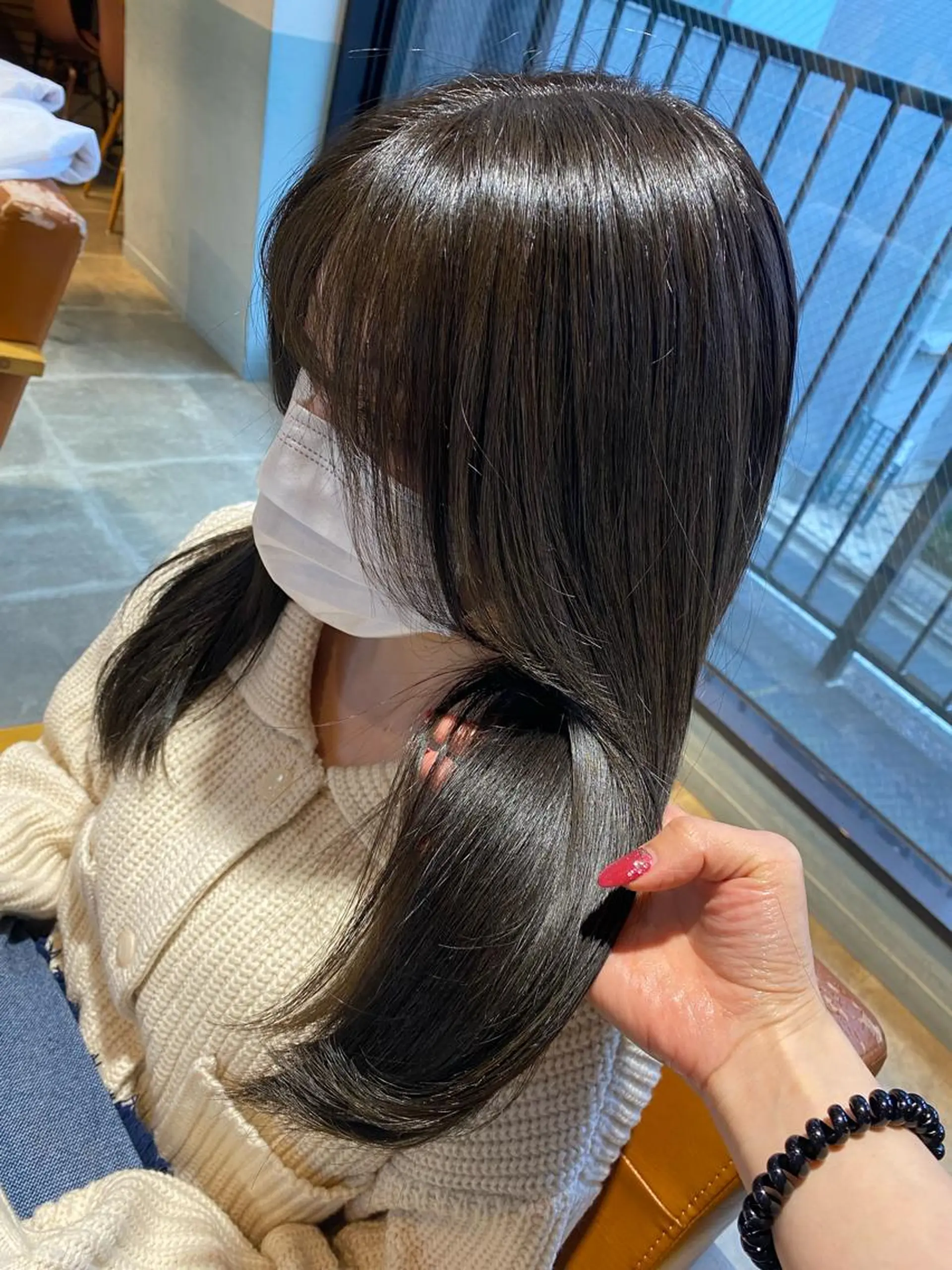 カラー カット トリートメント 🐻結んで可愛い hair EMI🐻のヘアスタイル