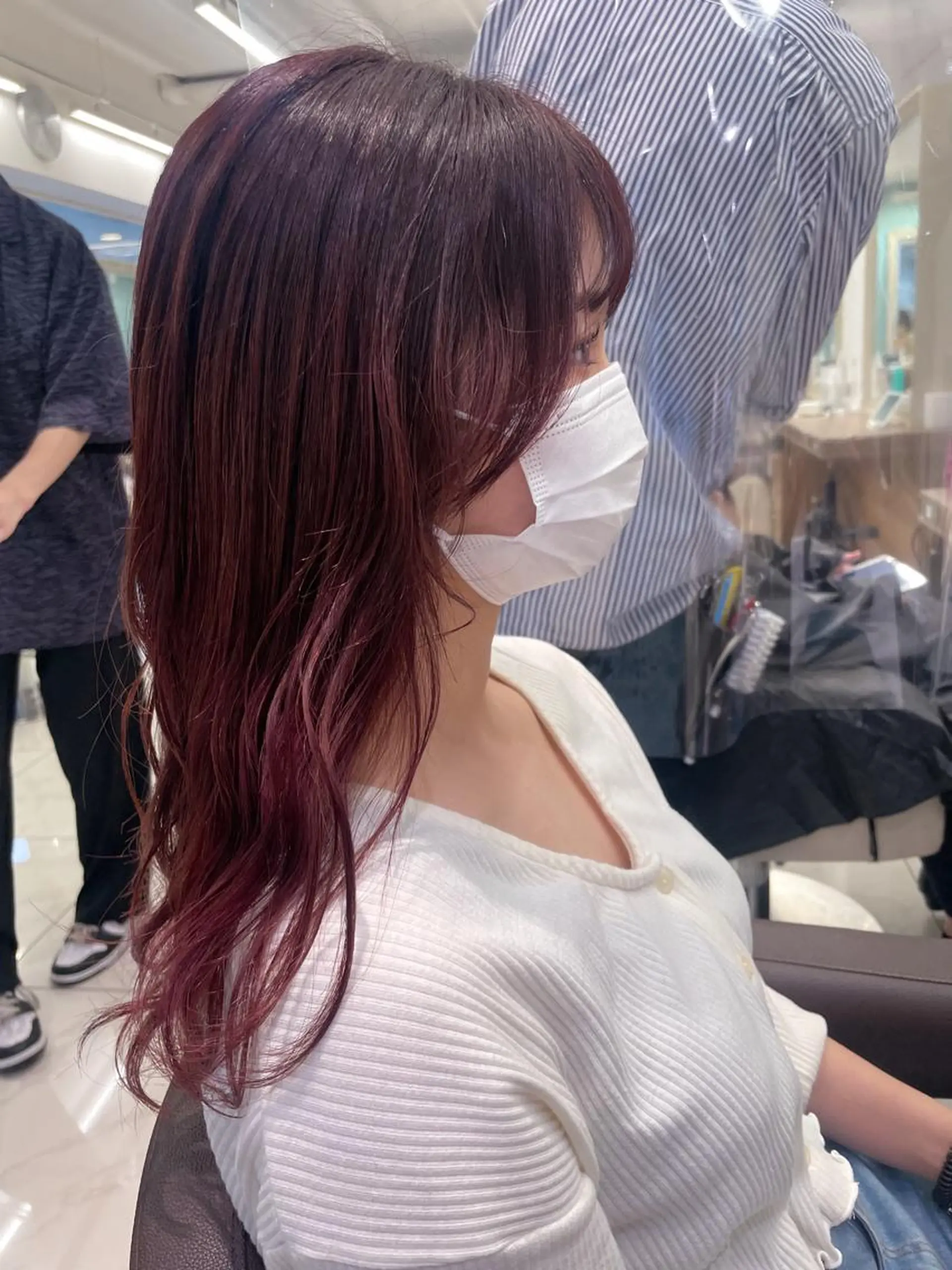 セミロング カラー ヘアカラー 福島成美/髪質改善 縮毛矯正/カラーのヘアスタイル