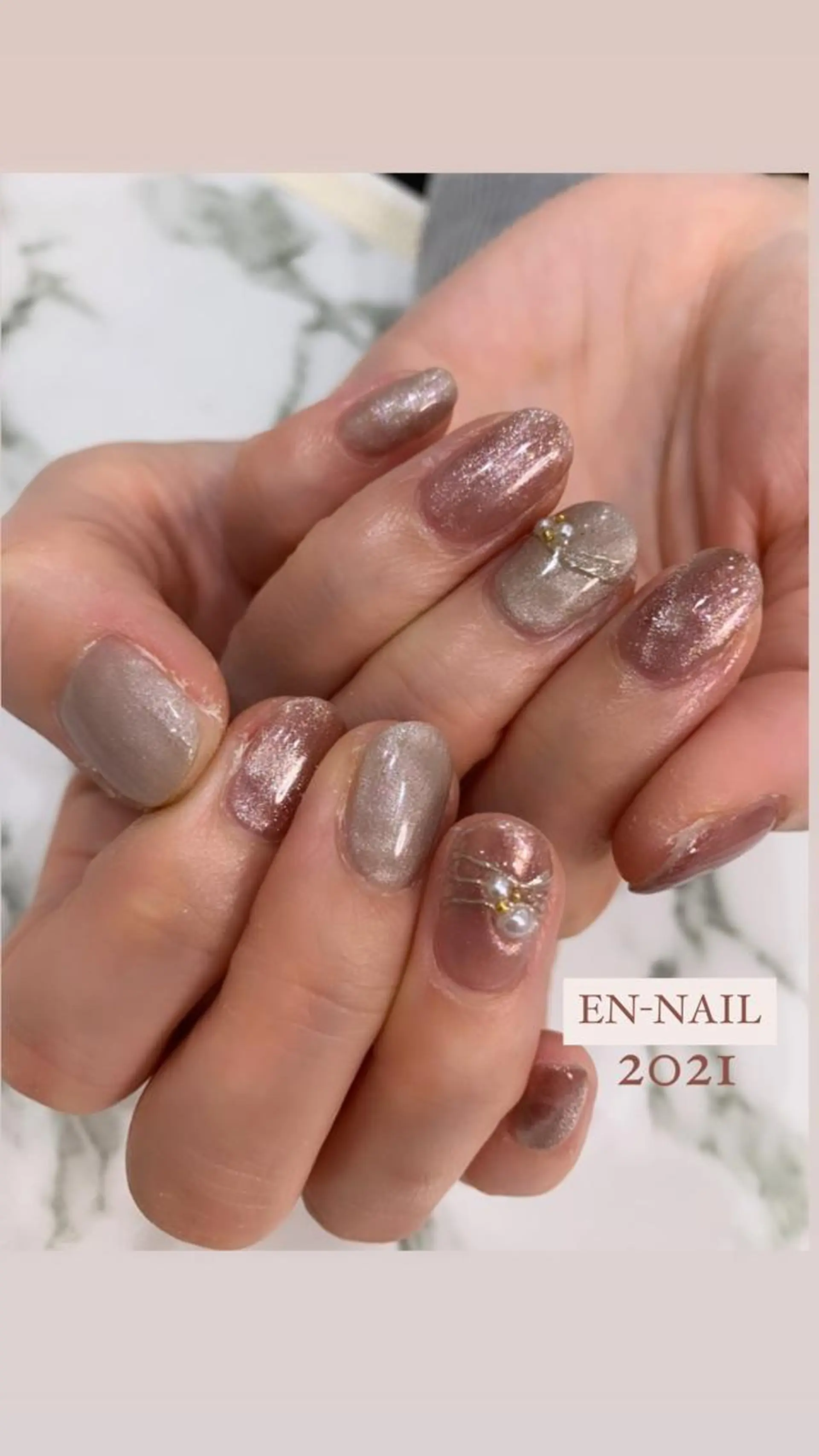 ネイル ハンドネイル EN_NAIL 野中本店Ayakaのネイルデザイン