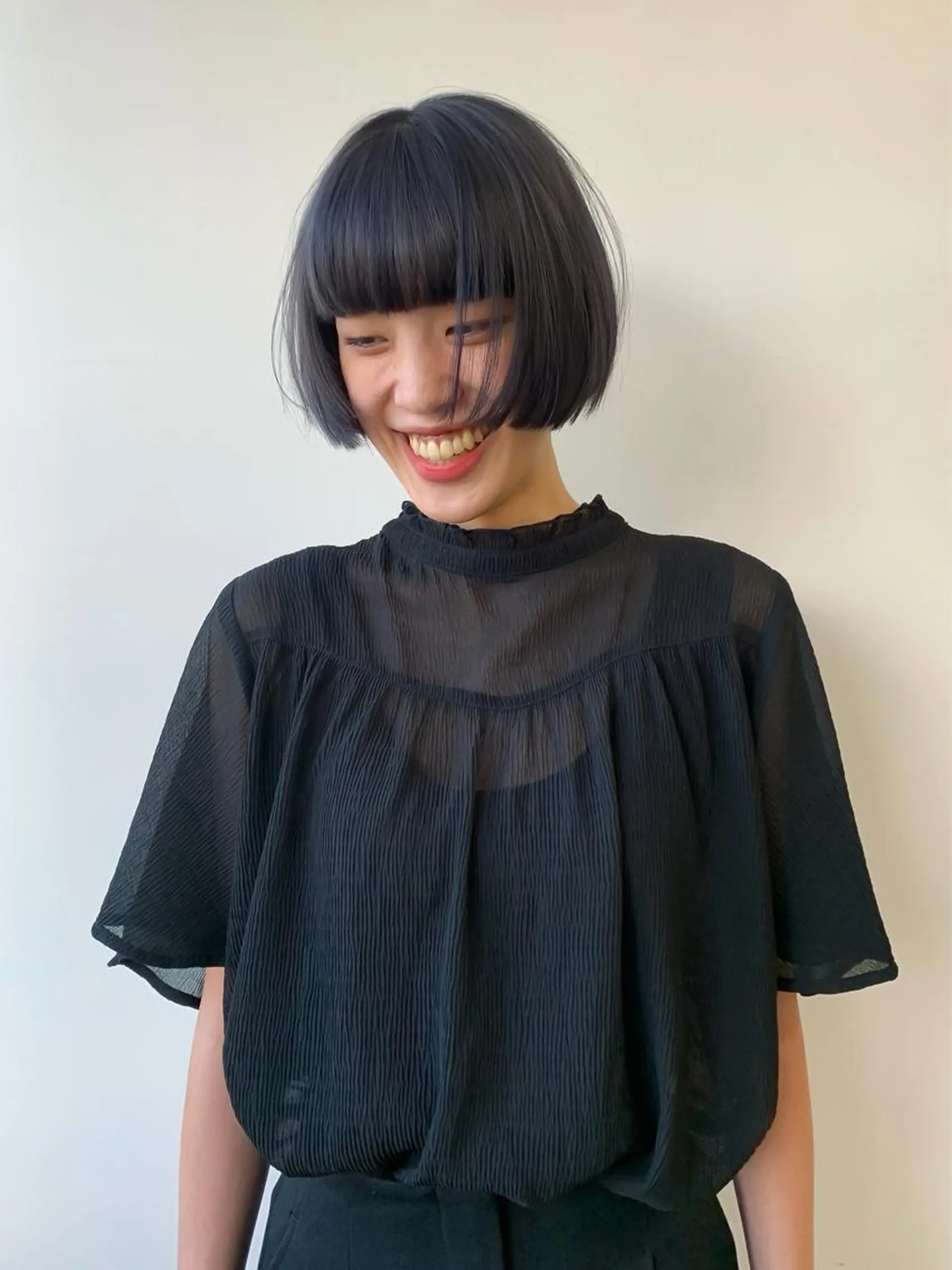 ショート カラー 似合わせカット ケアパーマ喜来雅由のヘアスタイル