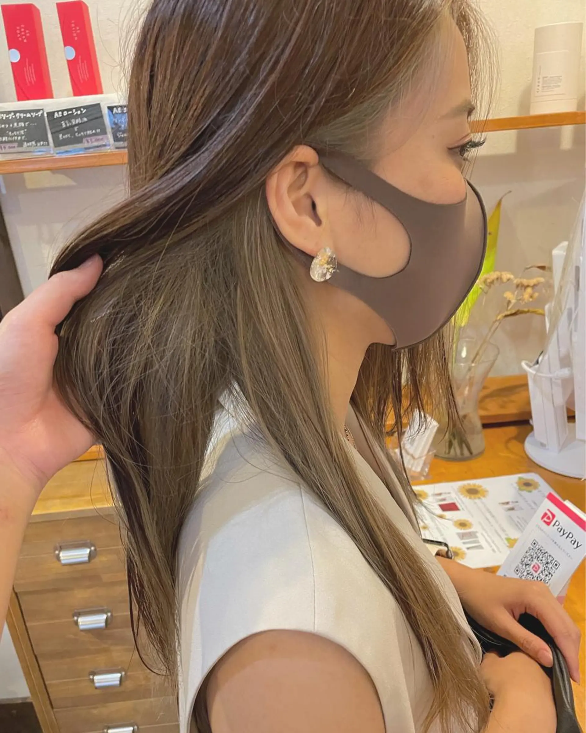 ロング カラー ヘアアレンジ like みやびのヘアスタイル