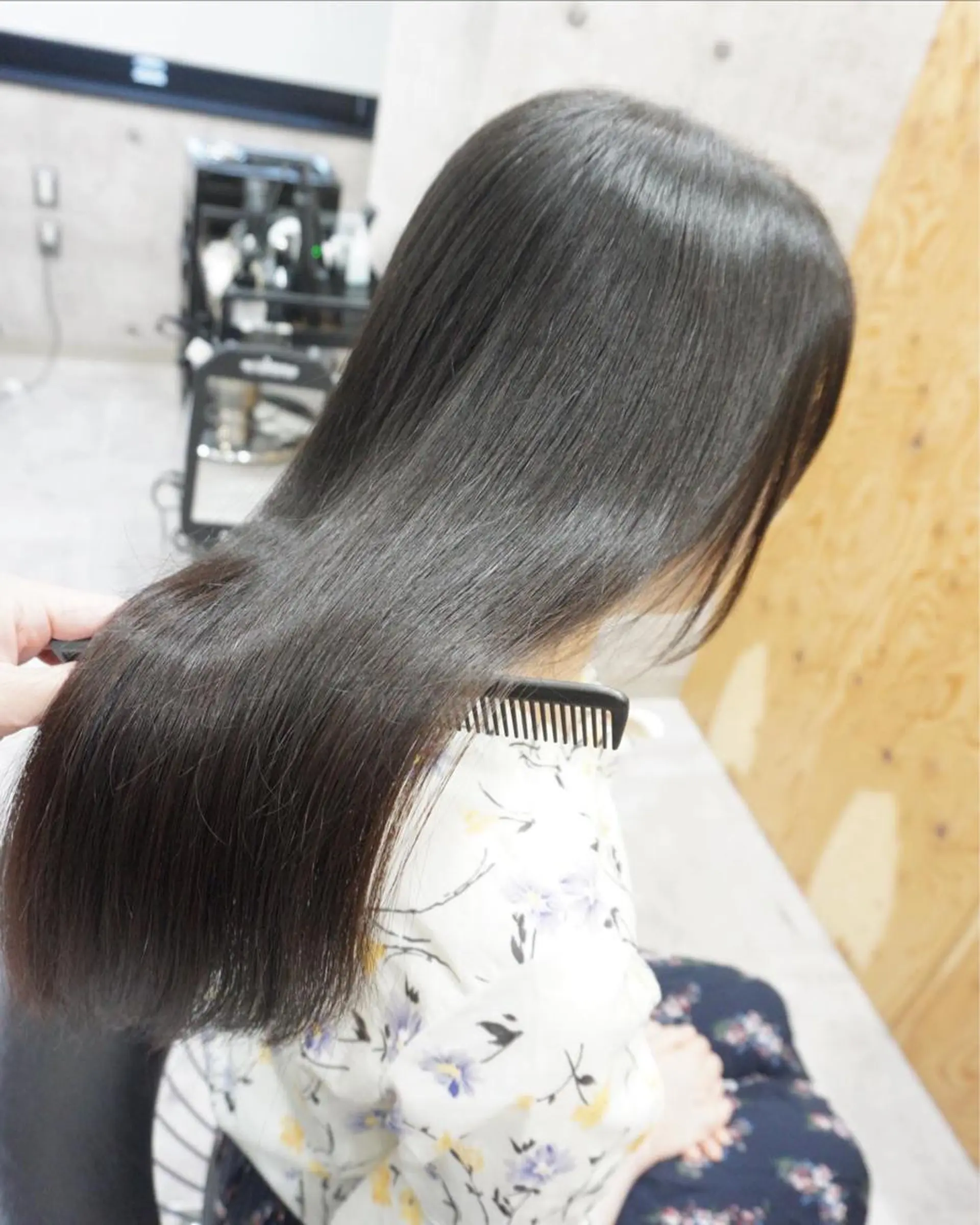 セミロング 髪質改善 トリートメント カット ヘアカラー 縮毛矯正 トリートメント hair teria ryu 大塚のヘアスタイル