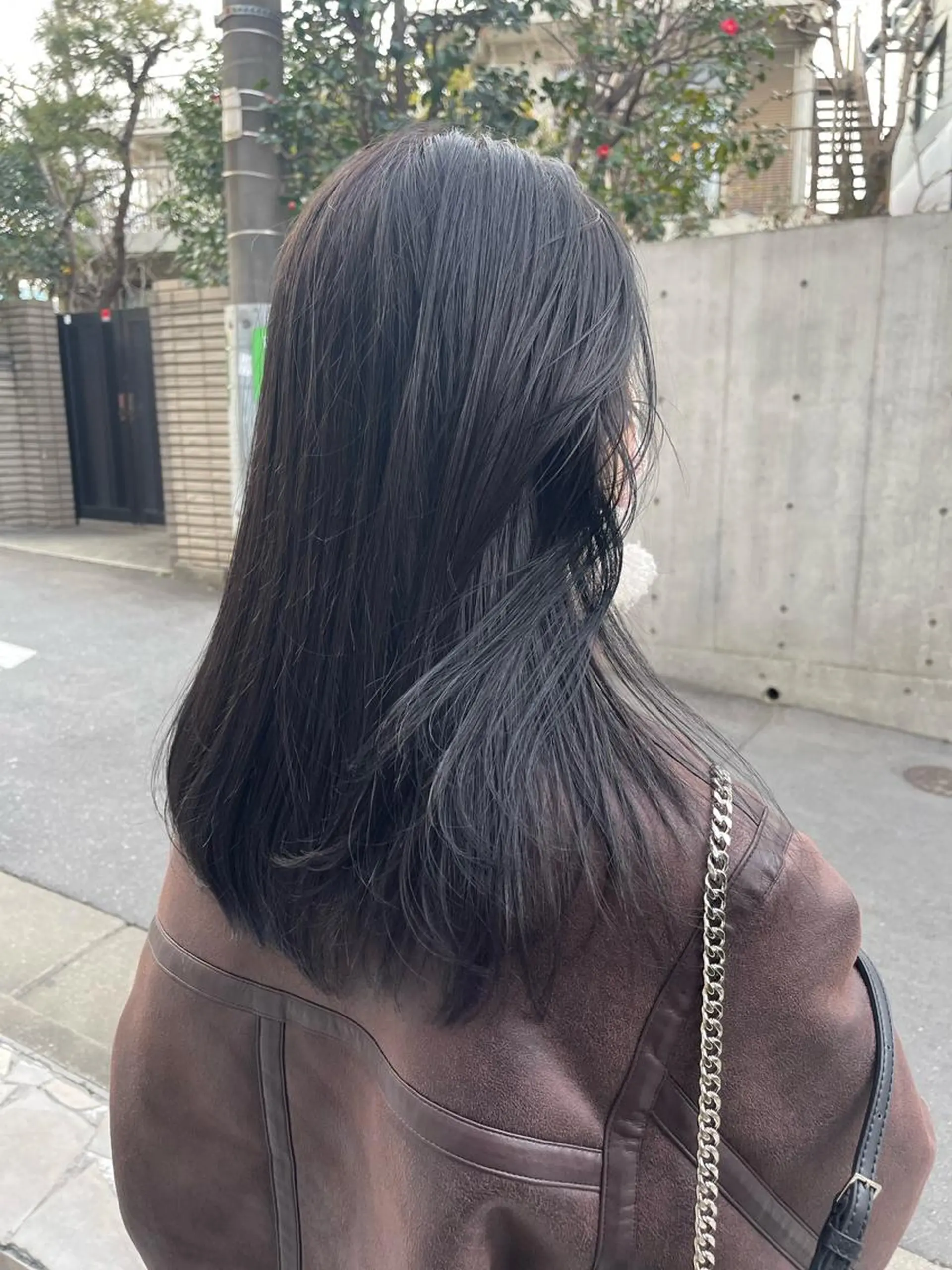 ロング カラー ネイビーカラー ラベンダー/レイヤー スタイル🤎mamiのヘアスタイル