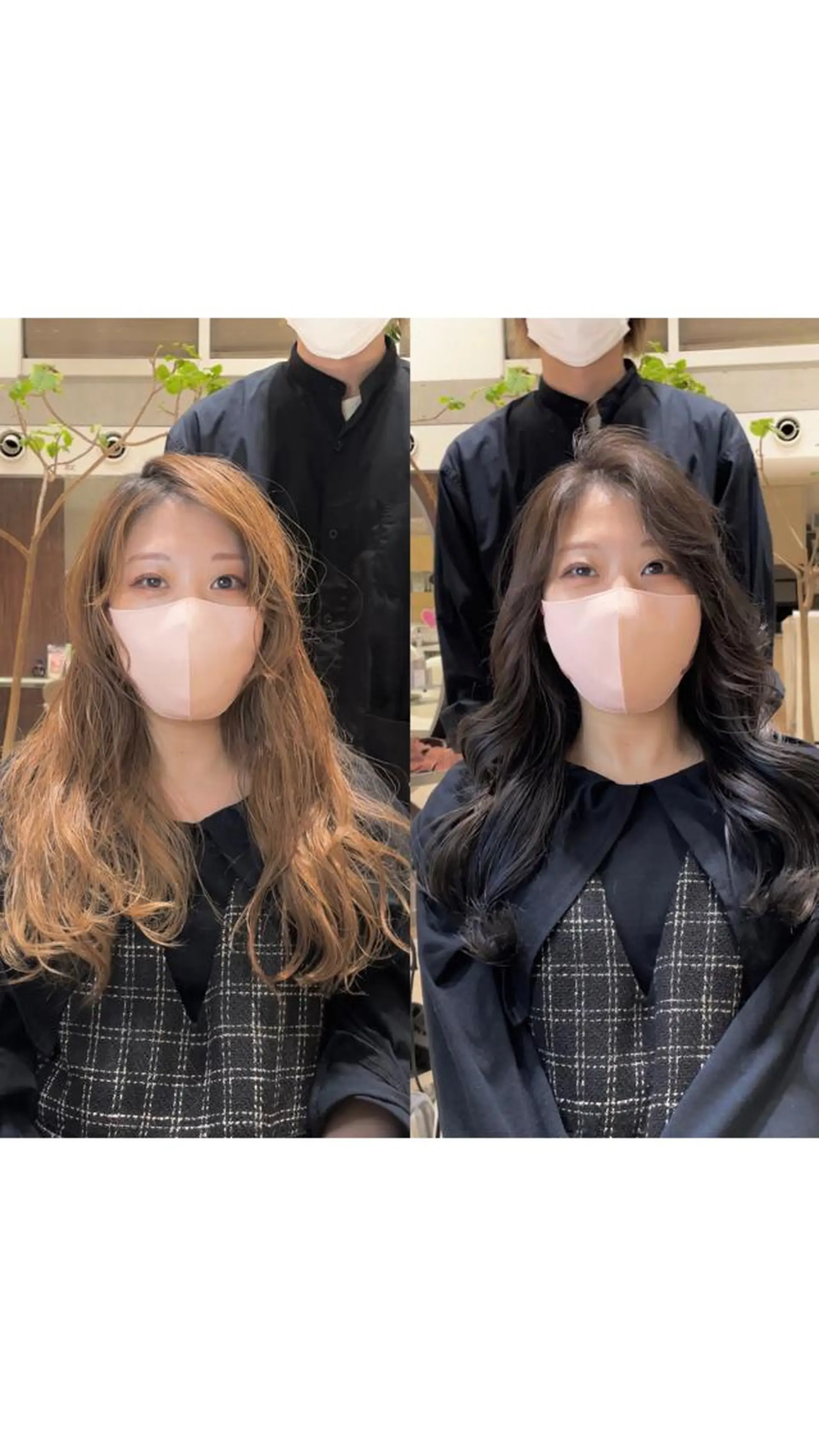 ミディアム 韓国風カラー 韓国風ヘア レイヤーカット KURO/韓国ヘア /レイヤーカットのヘアスタイル