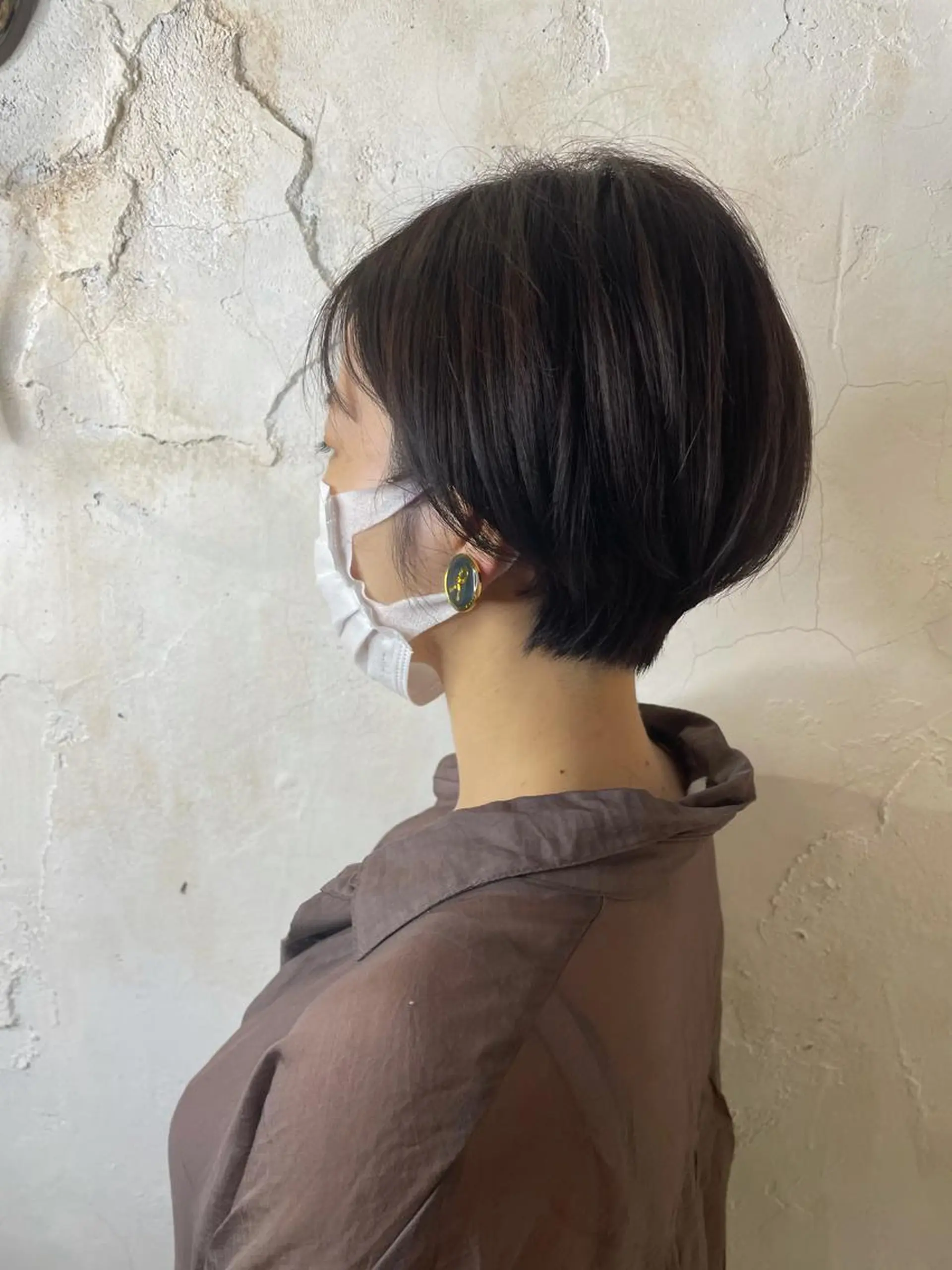 ショート カット 縮毛矯正 トリートメント マネージャー 山城洸希のヘアスタイル