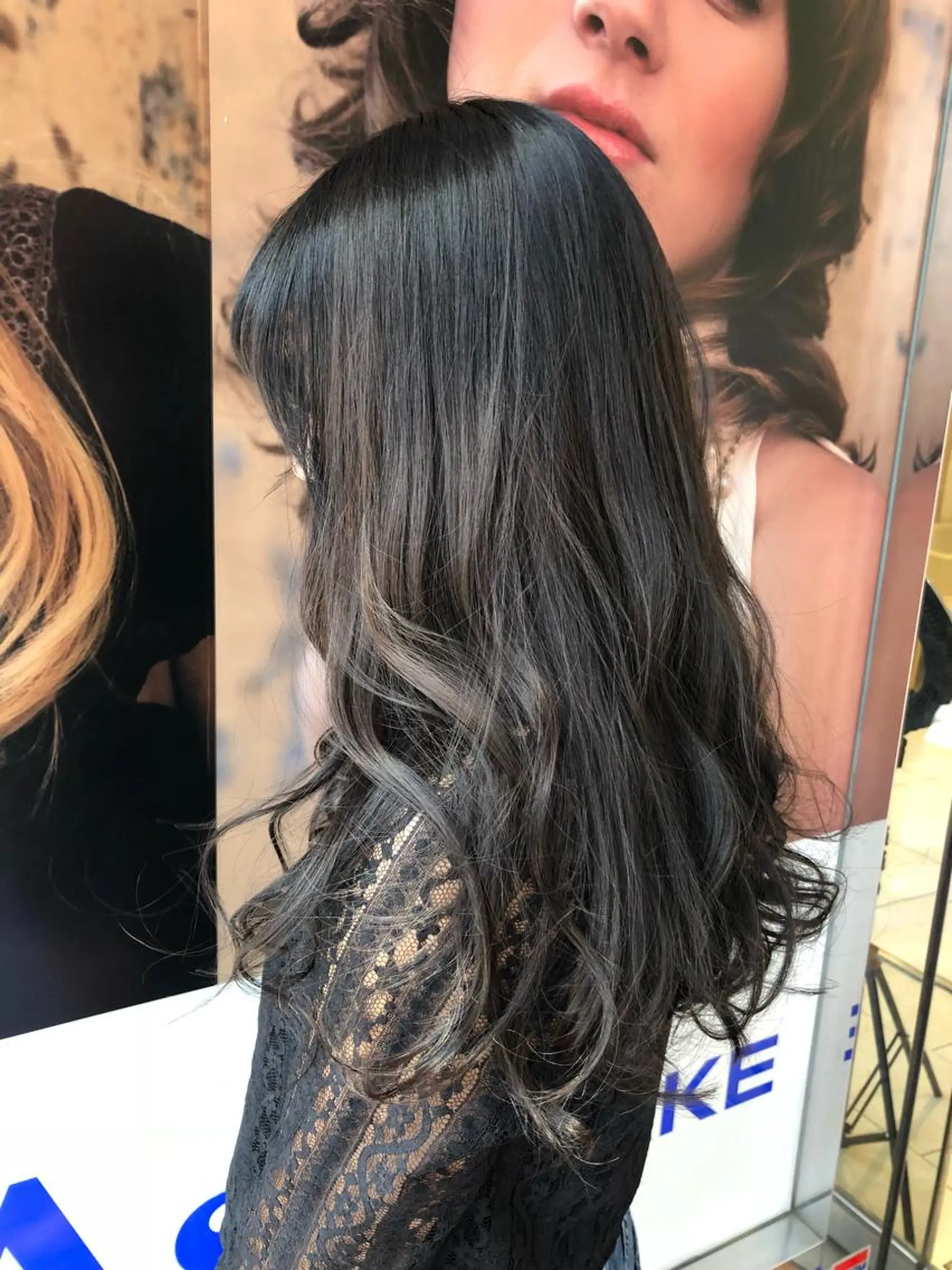 ロング カラー グレージュ 丸みショートボブ/ タッセルボブ 吉野のヘアスタイル