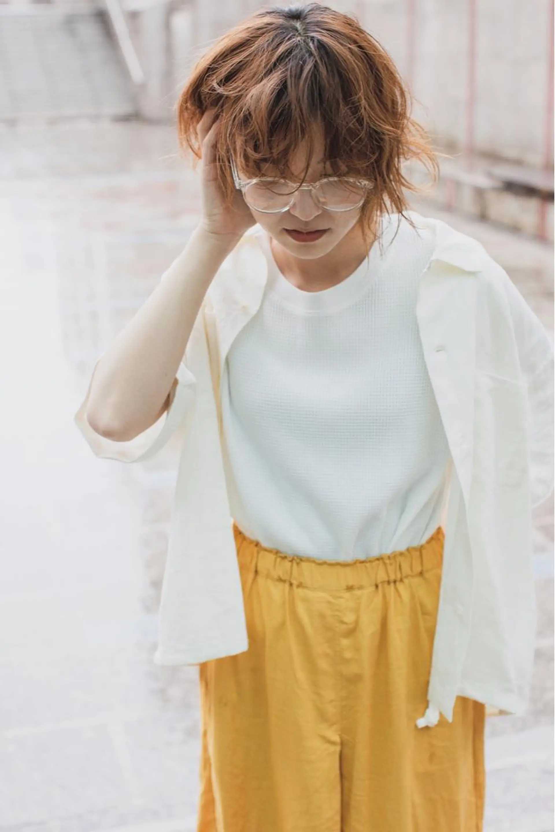 ショート カラー ベージュカラー ヘアカラー トリートメント ボブウルフ/ボブ Satsuki【名駅のヘアスタイル