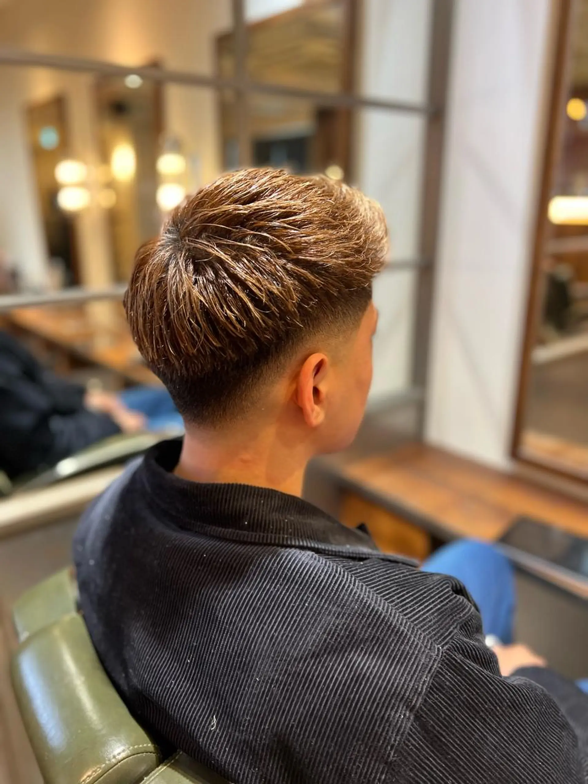 ショート カラー メンズ ヘアカラー トリートメント BINGO HAIR WORKS 【ビンゴヘアワークス】所属・🎱メンズフェード 特化HYOGA🎱のヘアスタイル