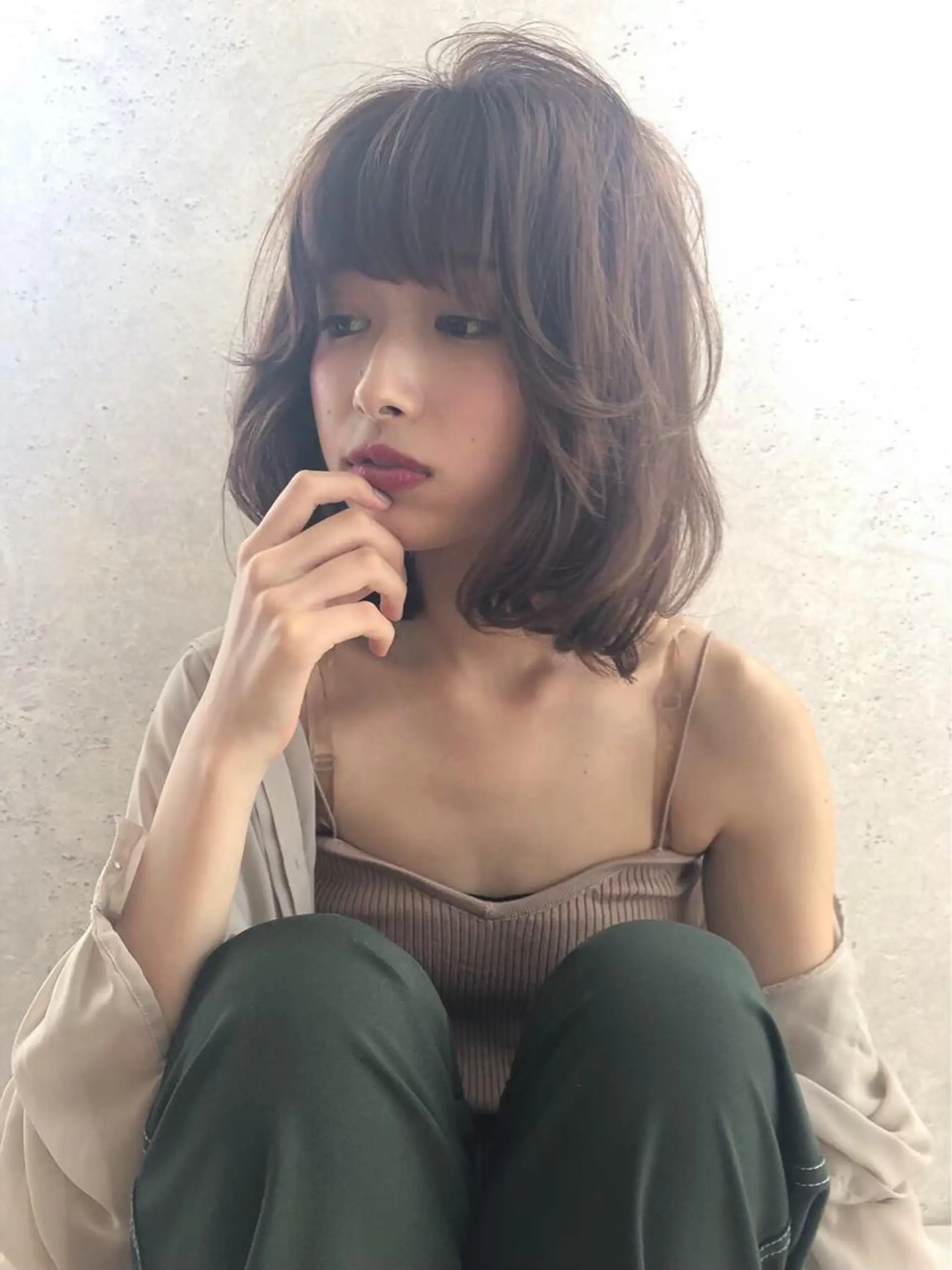 ミディアム ショート/ボブ /パーマ🌿柏原良亮のヘアスタイル