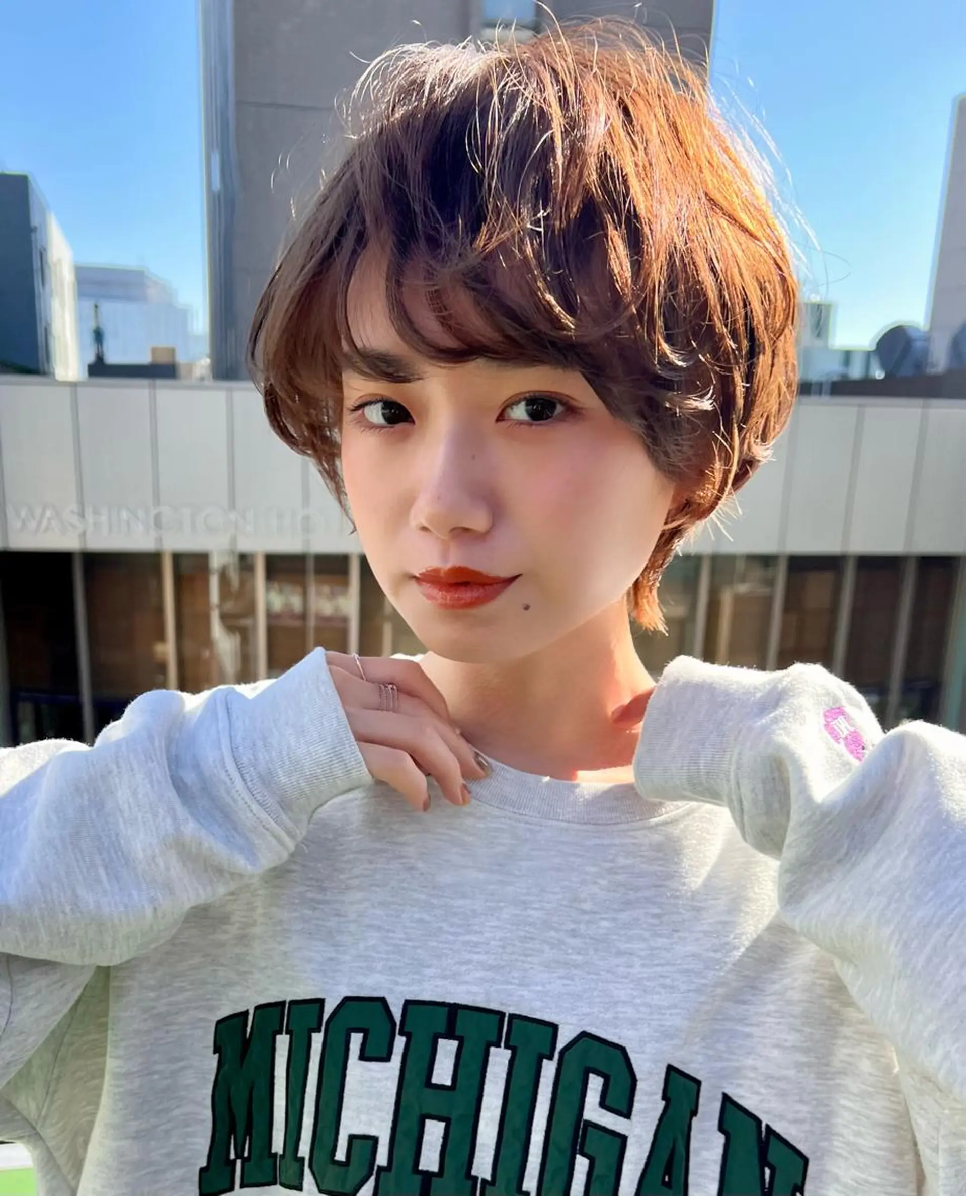 ショート パーマ ショートヘア 【似合わせ・レイヤー ・パーマ】海気のヘアスタイル