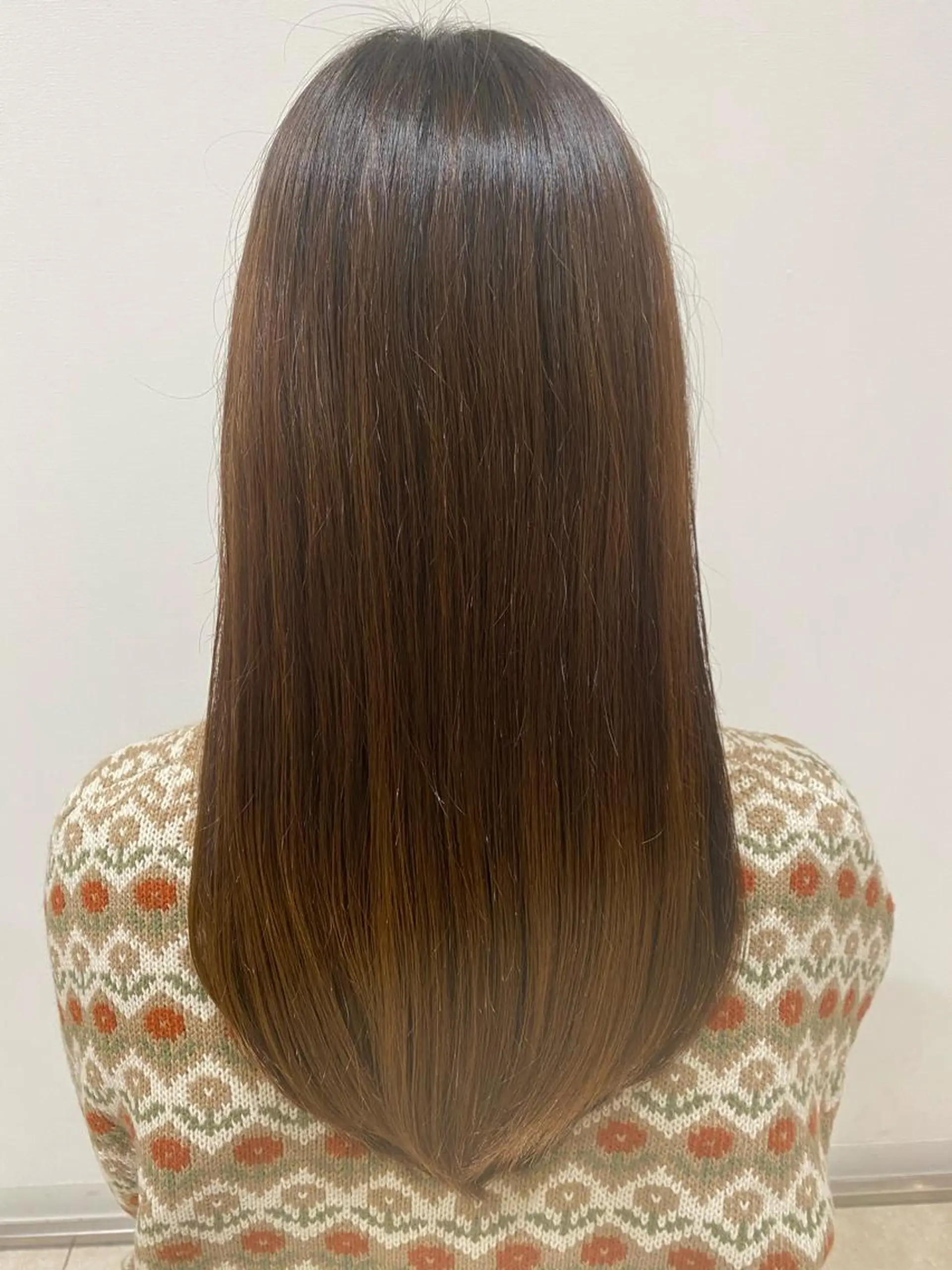 セミロング トリートメント タナカ レイヤのヘアスタイル