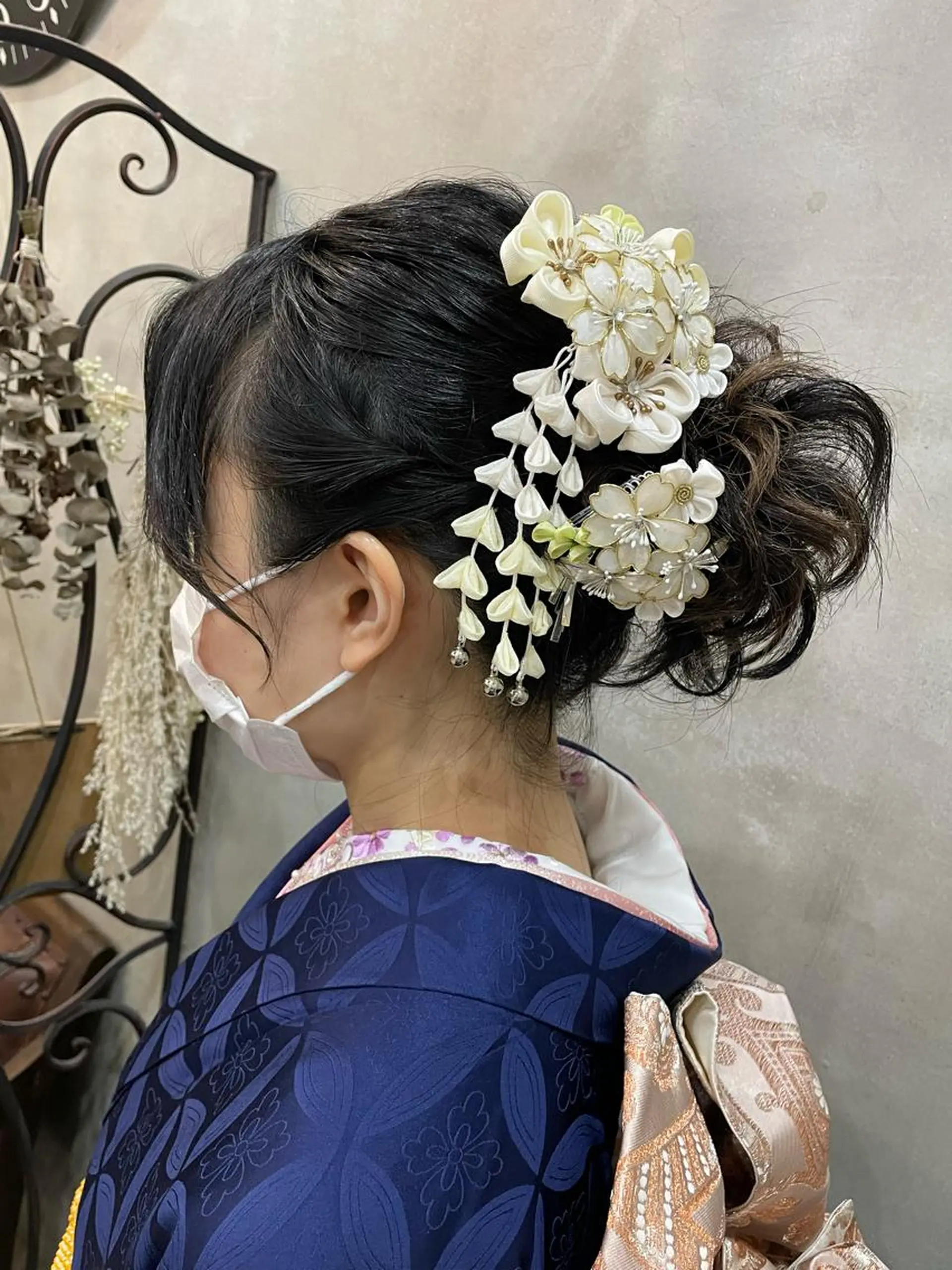 セミロング カラー ヘアアレンジ 着付け 【ピンク/韓国ヘア/ ヘアセット】亜海のヘアスタイル