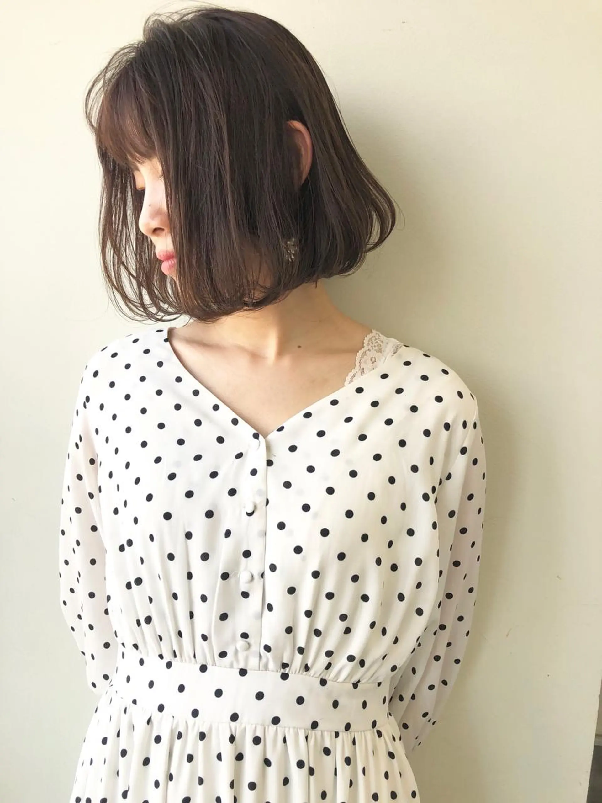 ミディアム ボブ ヘアカラー トリートメント 小澤大輔 YOLO hairのヘアスタイル