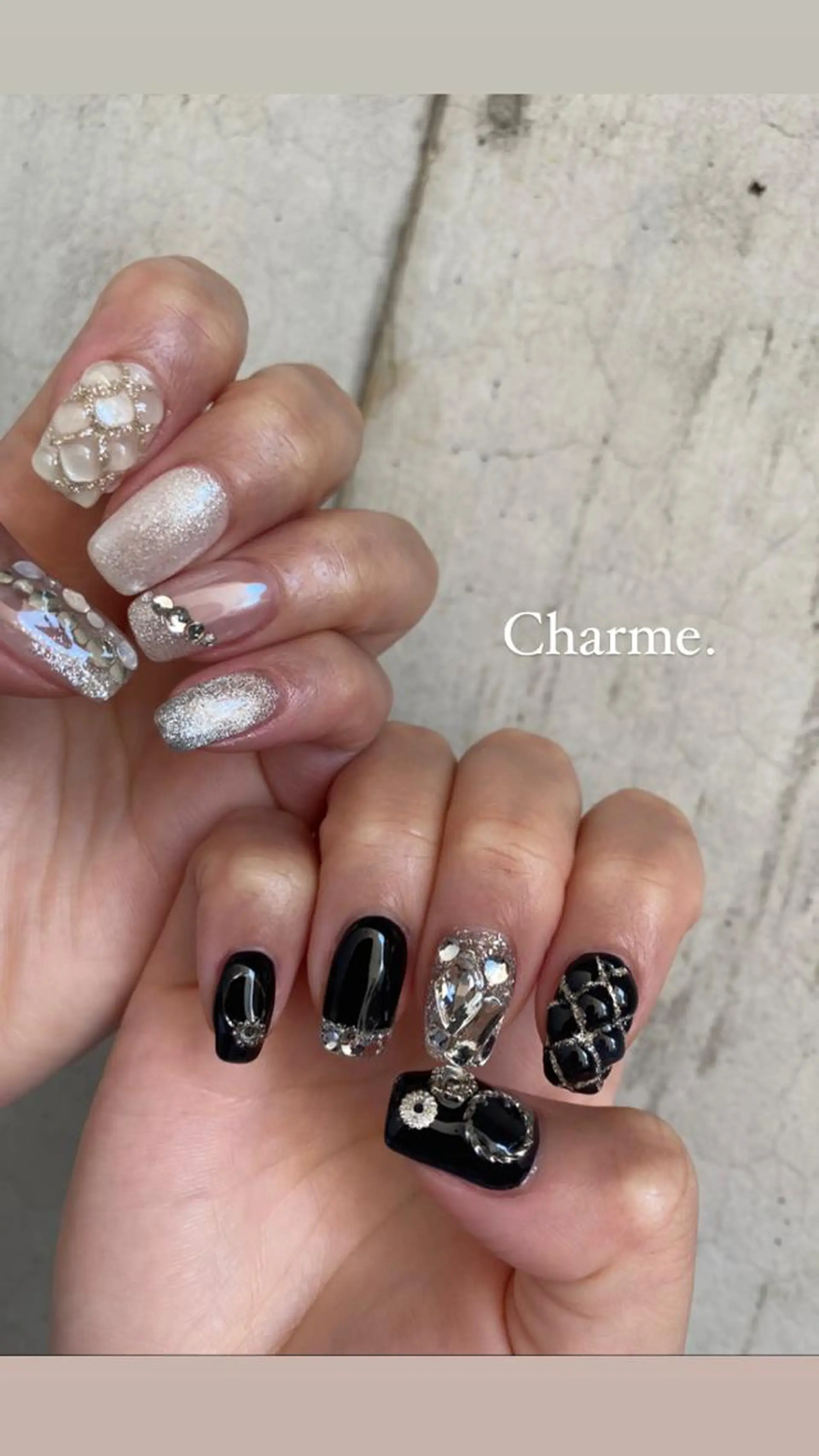 ネイル 持ち込み ニュアンスネイル Charme. NOBUKOのネイルデザイン