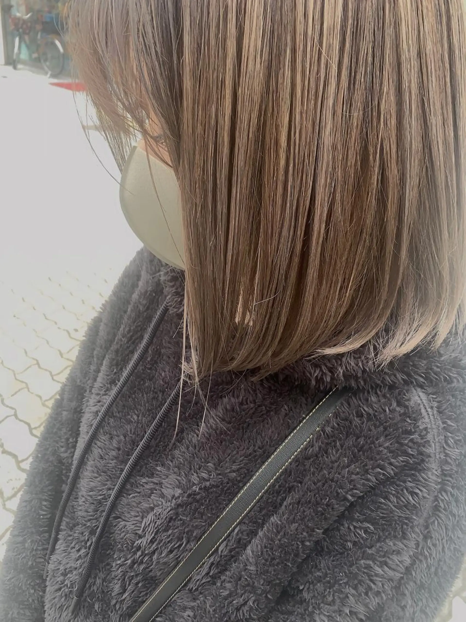 ミディアム カラー UMEDA FIGAROのヘアスタイル
