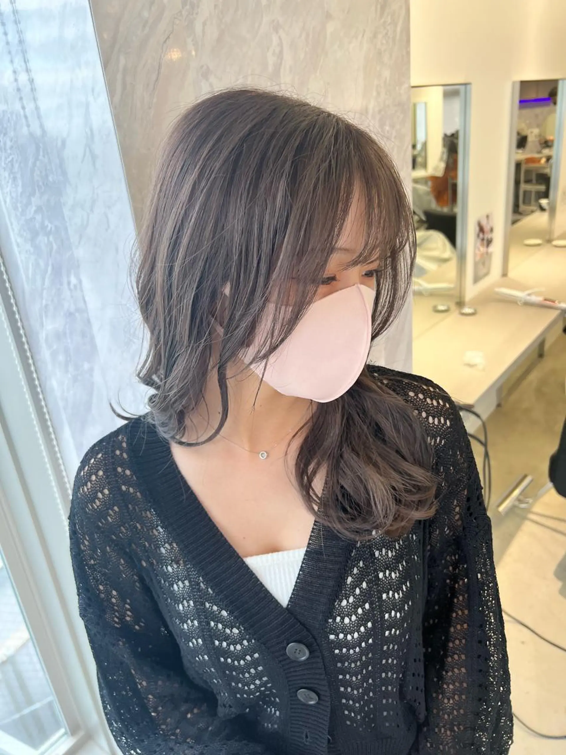 ミディアム カラー グレージュ 【副店長】DAYS 2nd 久木山湧也のヘアスタイル