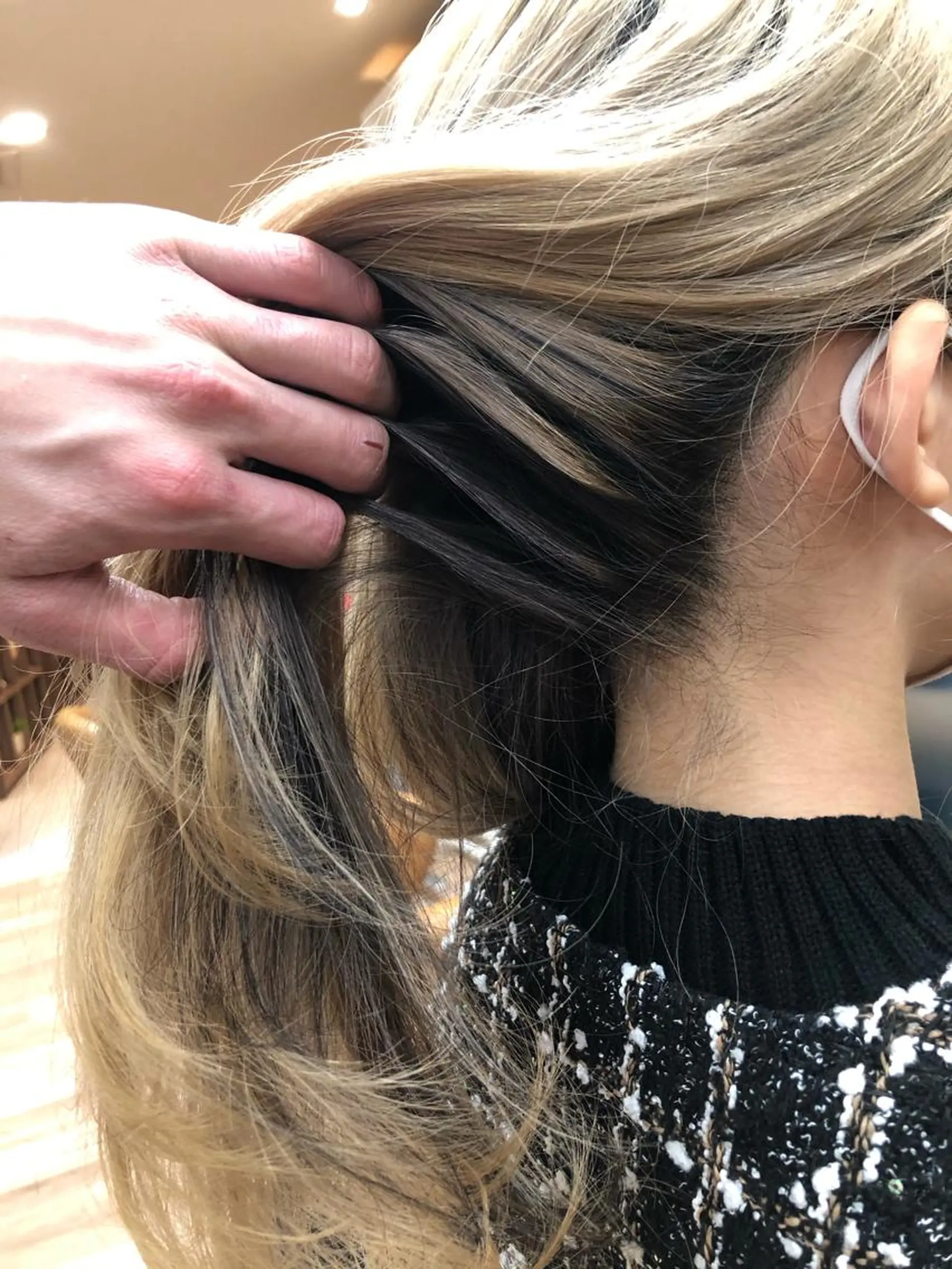 セミロング カラー パープルカラー dogstar小林諒 パーマ/レイヤーのヘアスタイル