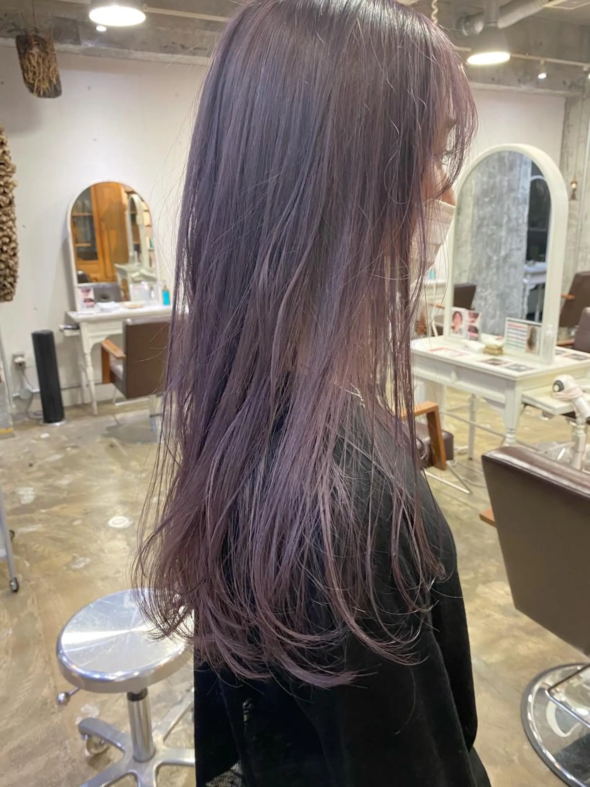 ロング カラー ラベンダーカラー ピンクカラー Pia hair Design Yakuin所属・Pia ツボイ ケイタのヘアスタイル