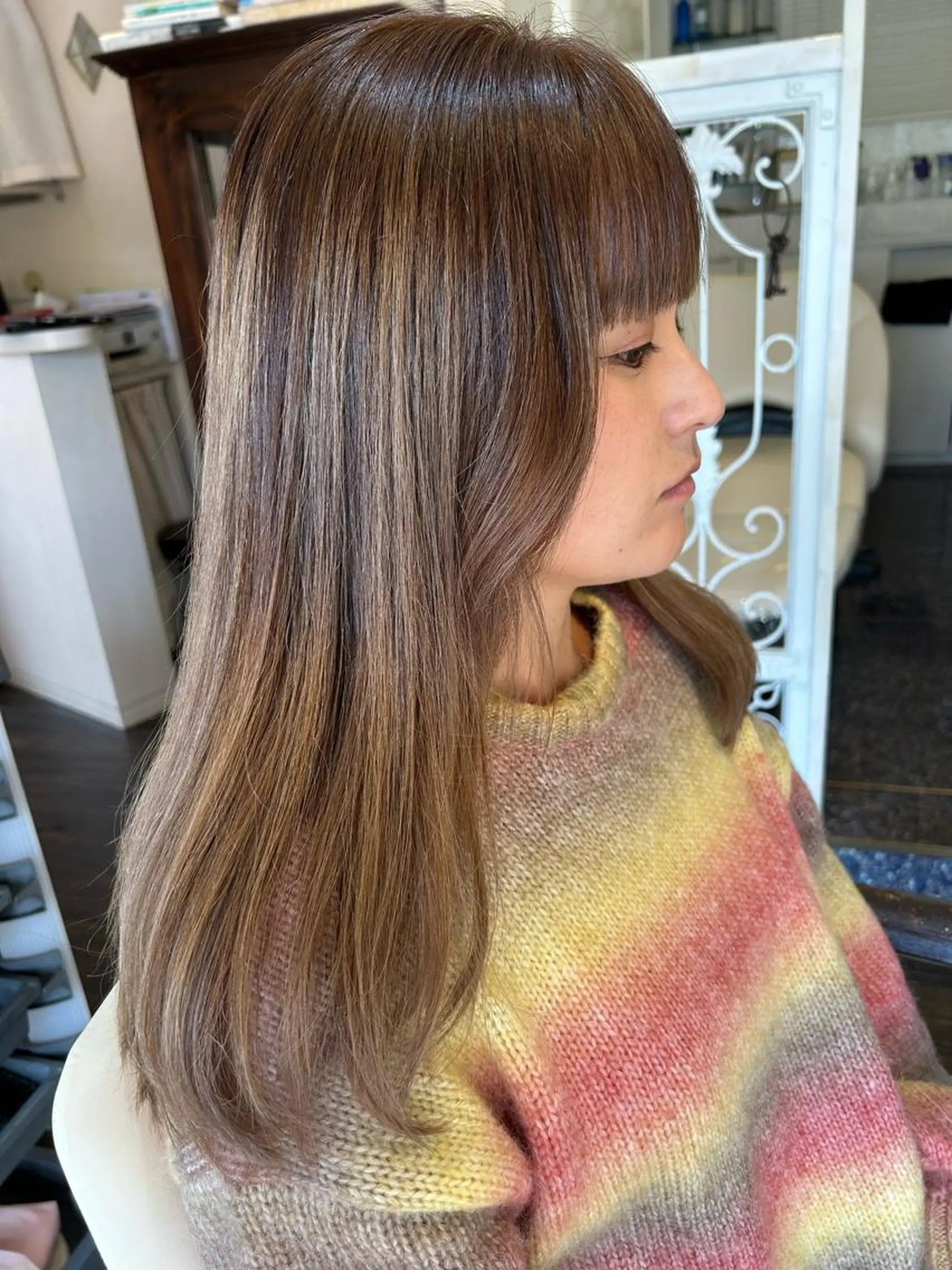 ロング カラー ヘアカラー トリートメント ヘアセット 🌸スタイリスト 山浦美恵のヘアスタイル