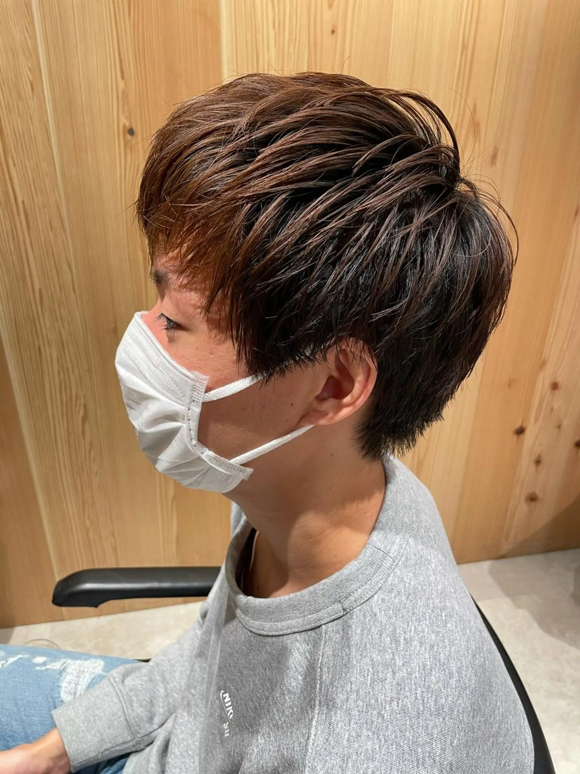 ショート カラー パーマ ヘアアレンジ メンズ パーソナルカラー合わ せたカラー🤍なつみのヘアスタイル