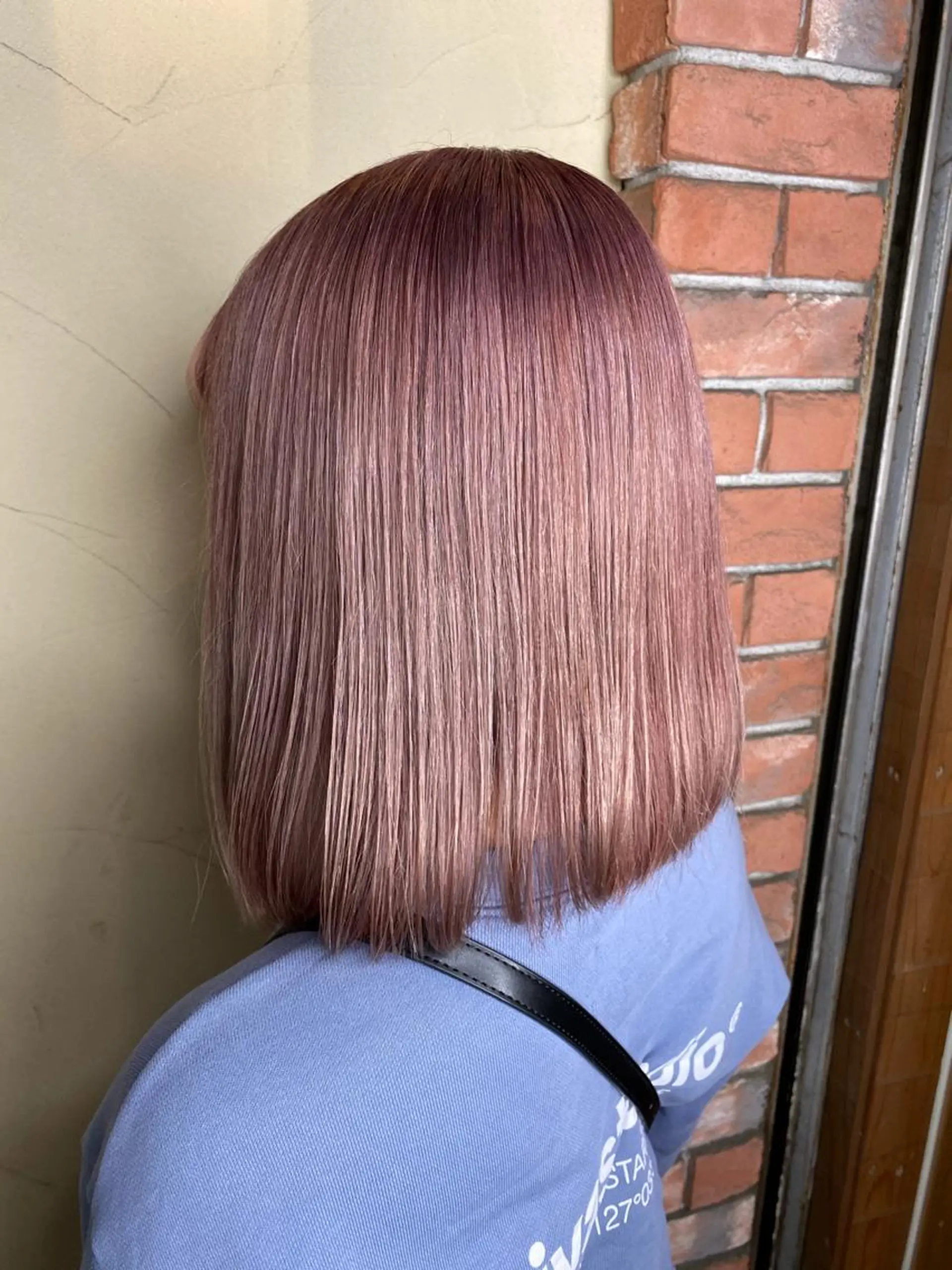 ミディアム カラー パーマ ヘアアレンジ メンズ キッズ ネイル マツエク・マツパ ベージュカラー ピンクカラー ピンクベージュ カラーマツエク ピンク 🌈髪質改善・美髪矯 正・平野瀬乃🌈のヘアスタイル