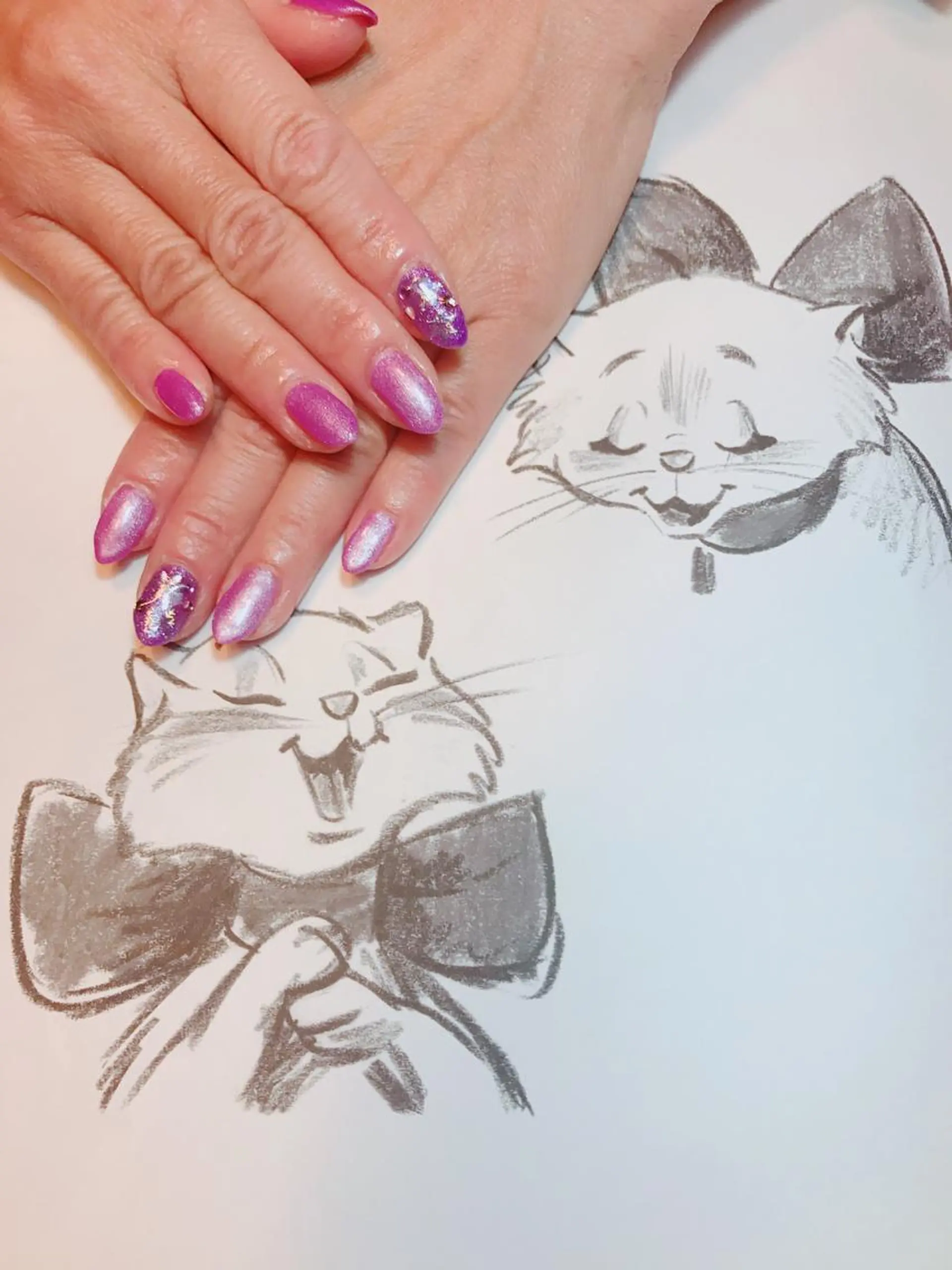 ネイル キラキラネイル owlnail /持込みデザイン専門のネイルデザイン