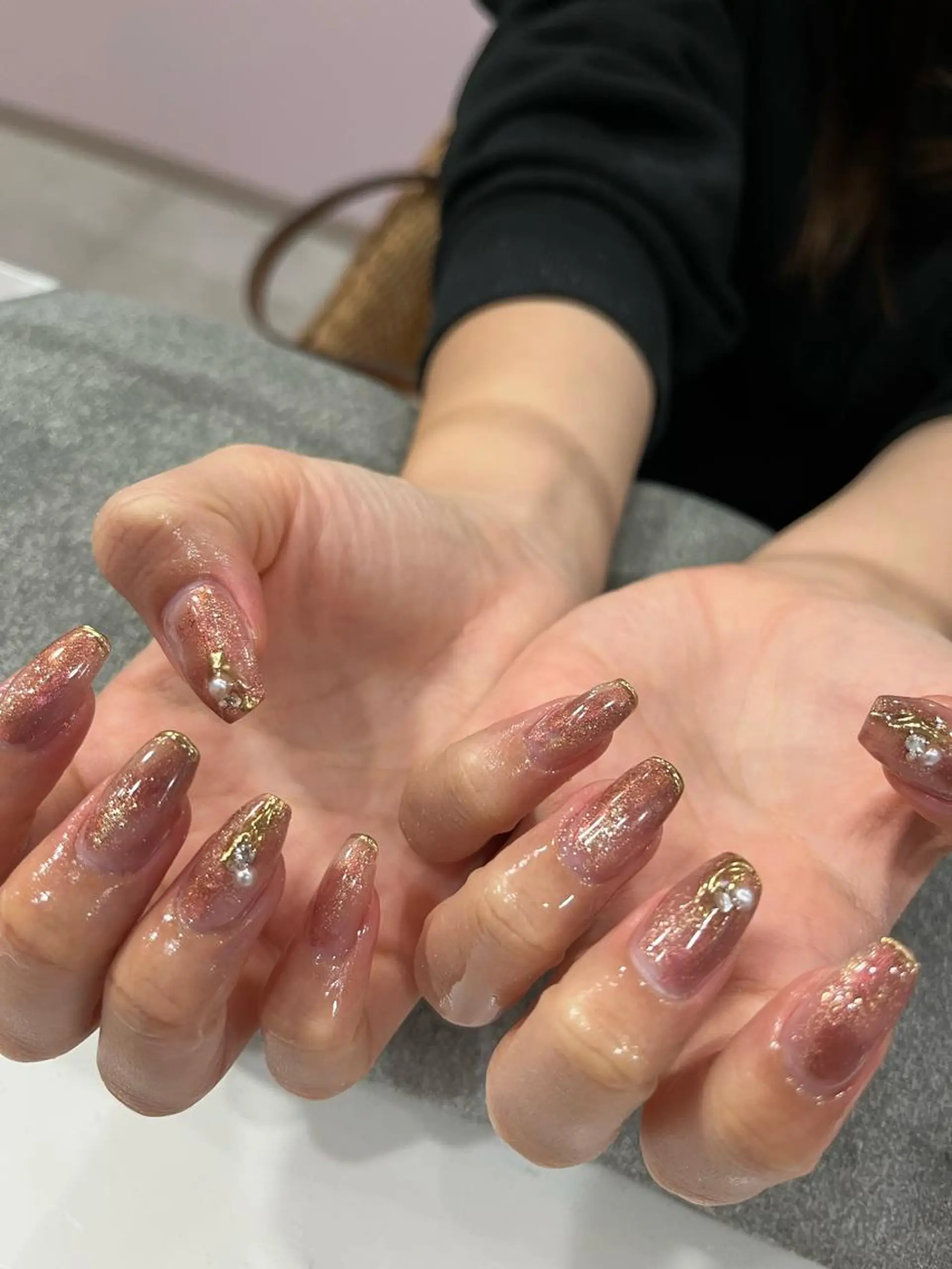 ネイル 成人式 wooone所属・鶴橋wooone nail.rieのネイルデザイン