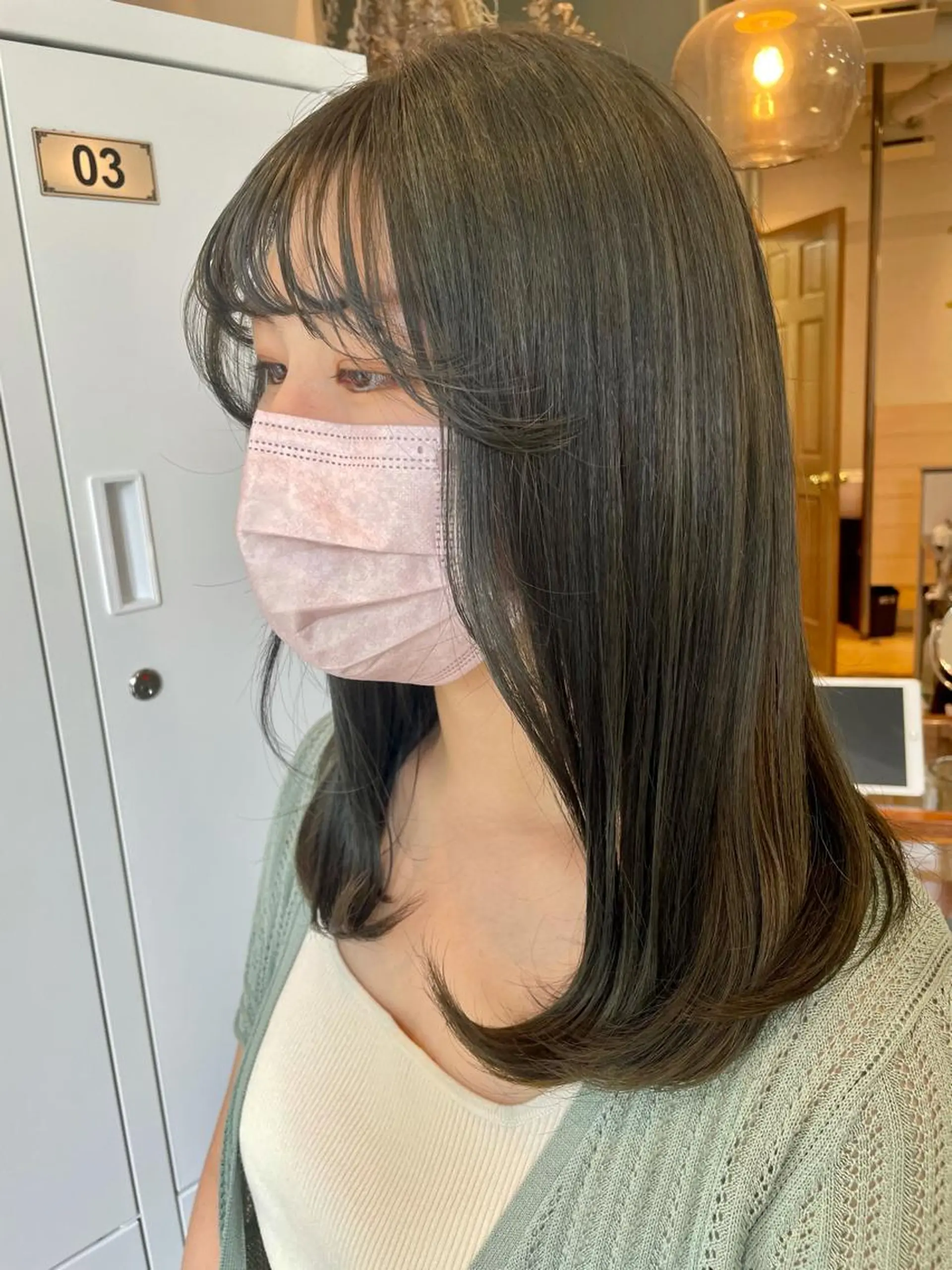 ミディアム カラー ヘアアレンジ REONA🪽✨薬院 レイヤーカット🫧のヘアスタイル