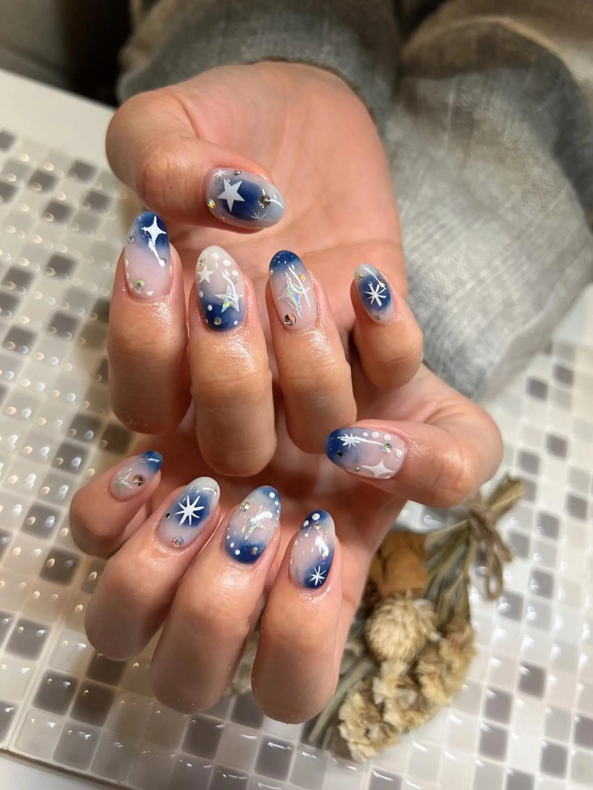 ネイル アートネイル キラキラネイル nailist yuiのネイルデザイン