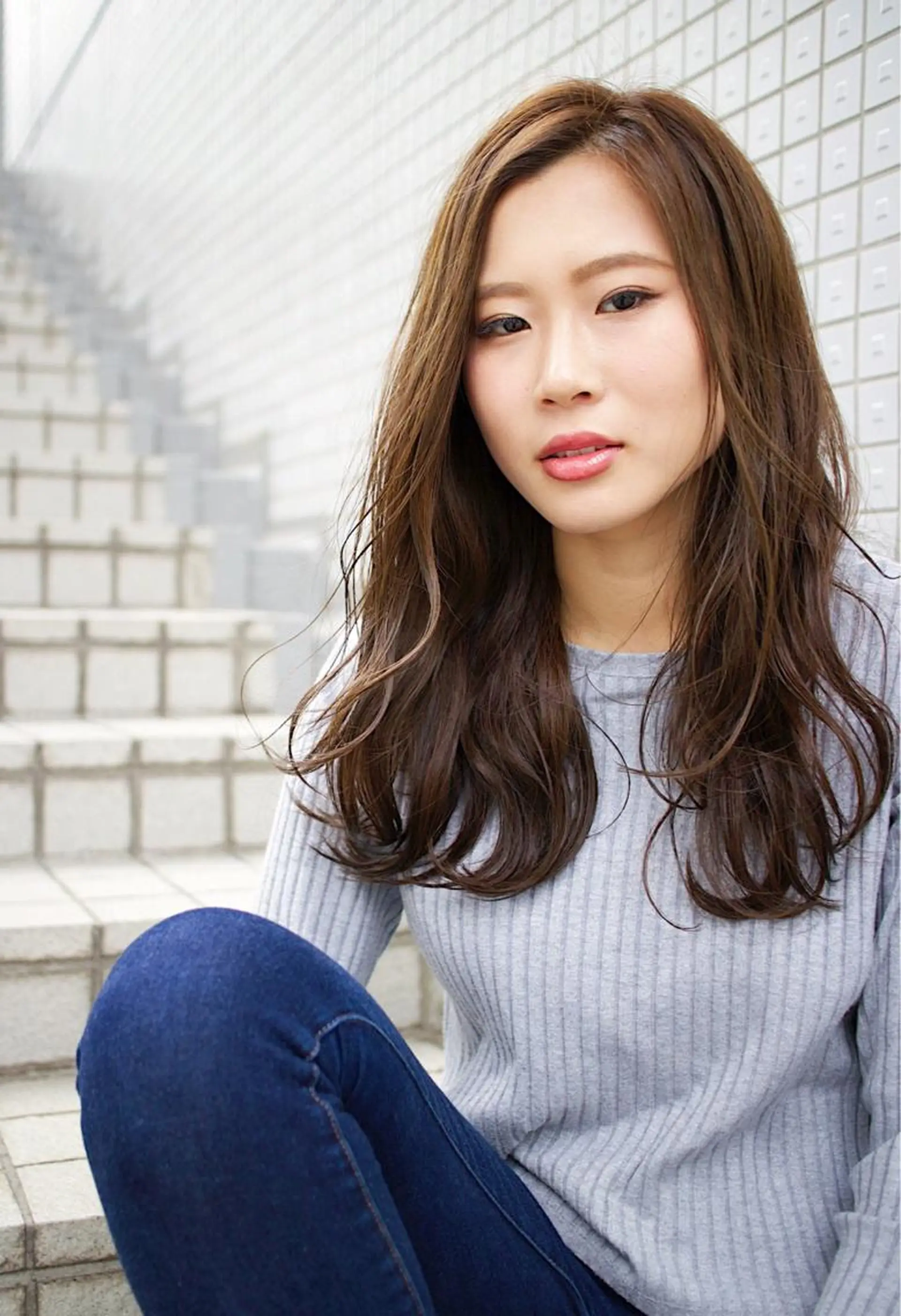 セミロング カラー パーマ カット ヘアカラー パーマ トリートメント 二児のパパで店長な 戸田健治のヘアスタイル