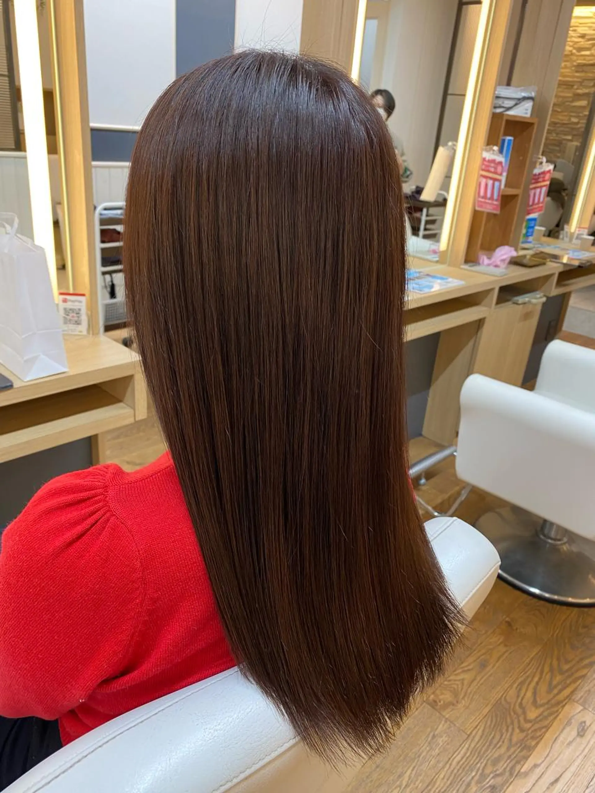 セミロング カラー 髪質改善 縮毛矯正 縮毛矯正 韓国ヘア sasugaのヘアスタイル