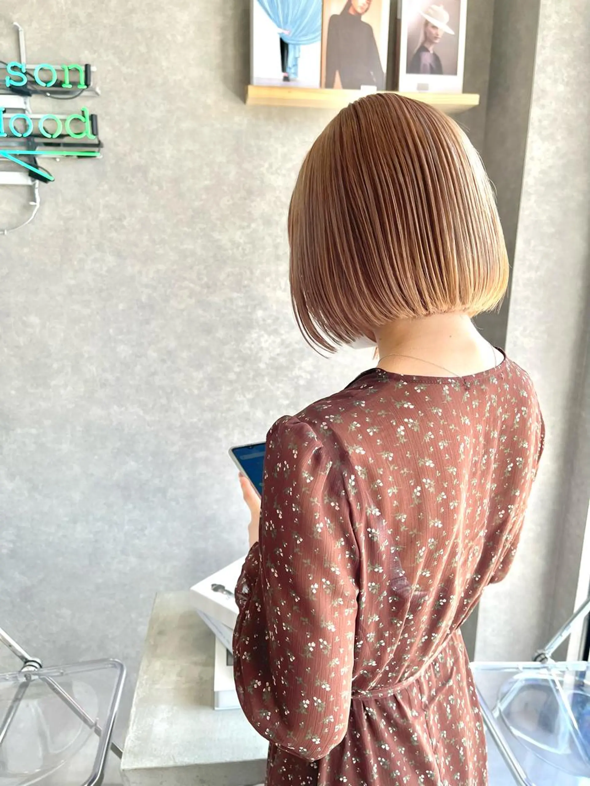 ショート カラー カット ヘアカラー トリートメント 一ノ瀬 暁のヘアスタイル