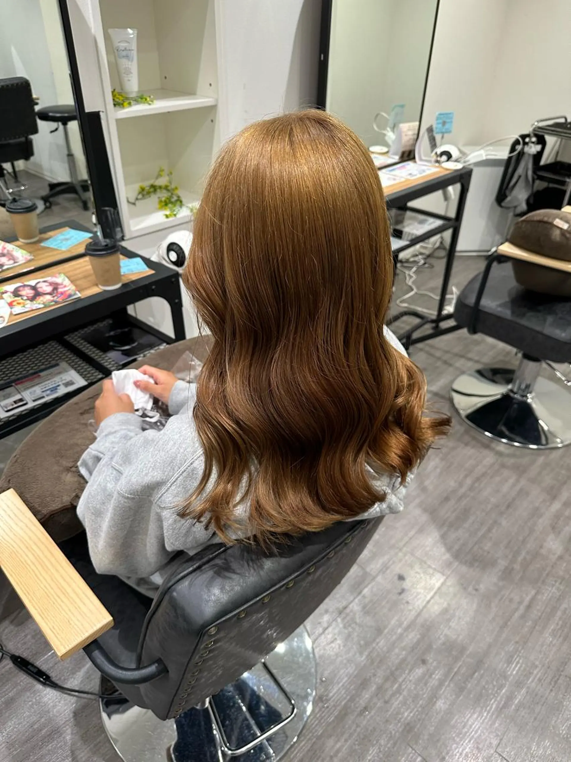 セミロング カラー ベージュカラー 艶髪レイヤー上田 紗也🇰🇷💗のヘアスタイル