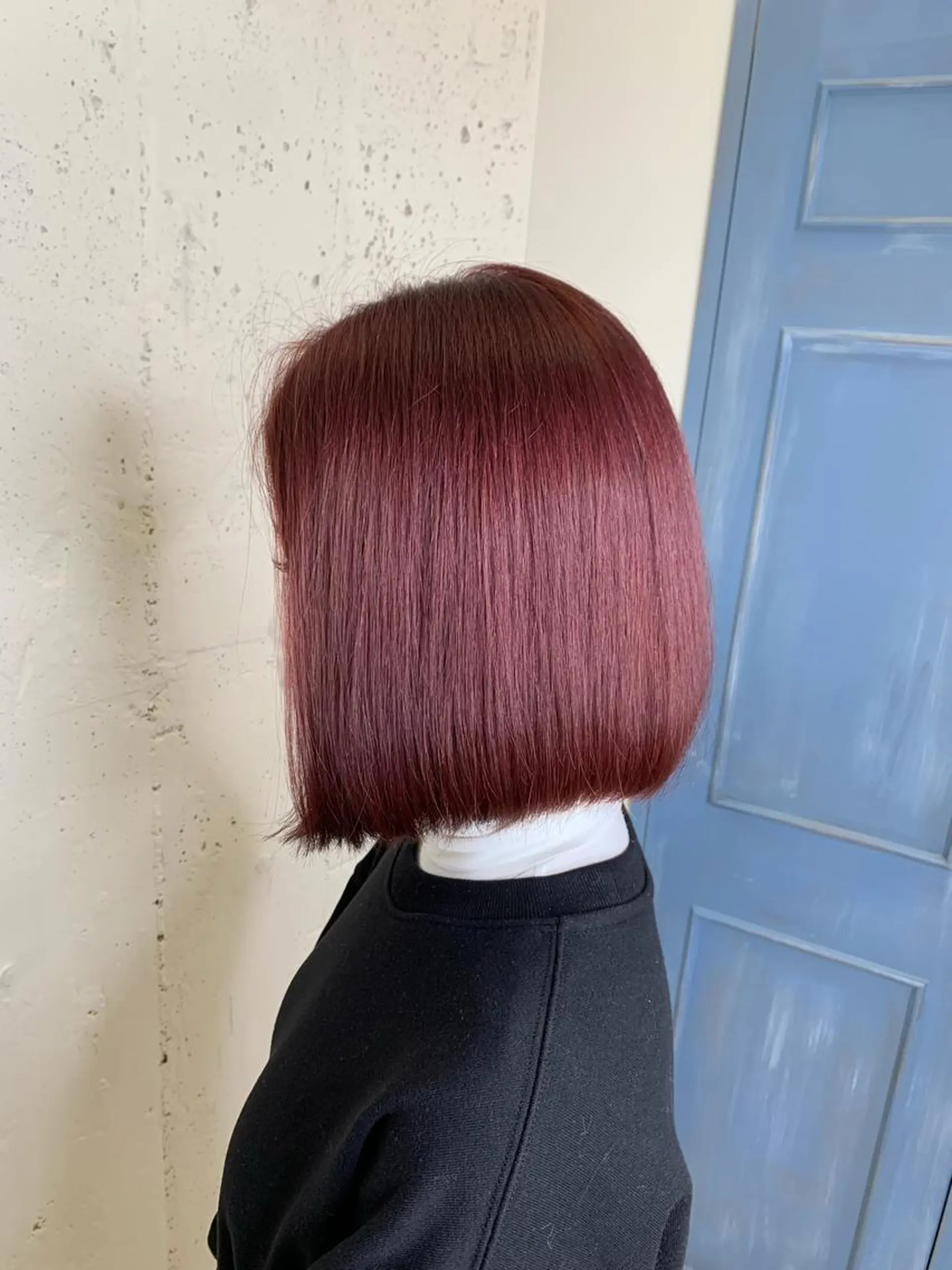 ミディアム カラー パーマ ヘアアレンジ メンズ キッズ ネイル マツエク・マツパ メンズブリーチ ブリーチ ピンクカラー カラーマツエク ピンク ボブ/レイヤー/ nanamiのヘアスタイル