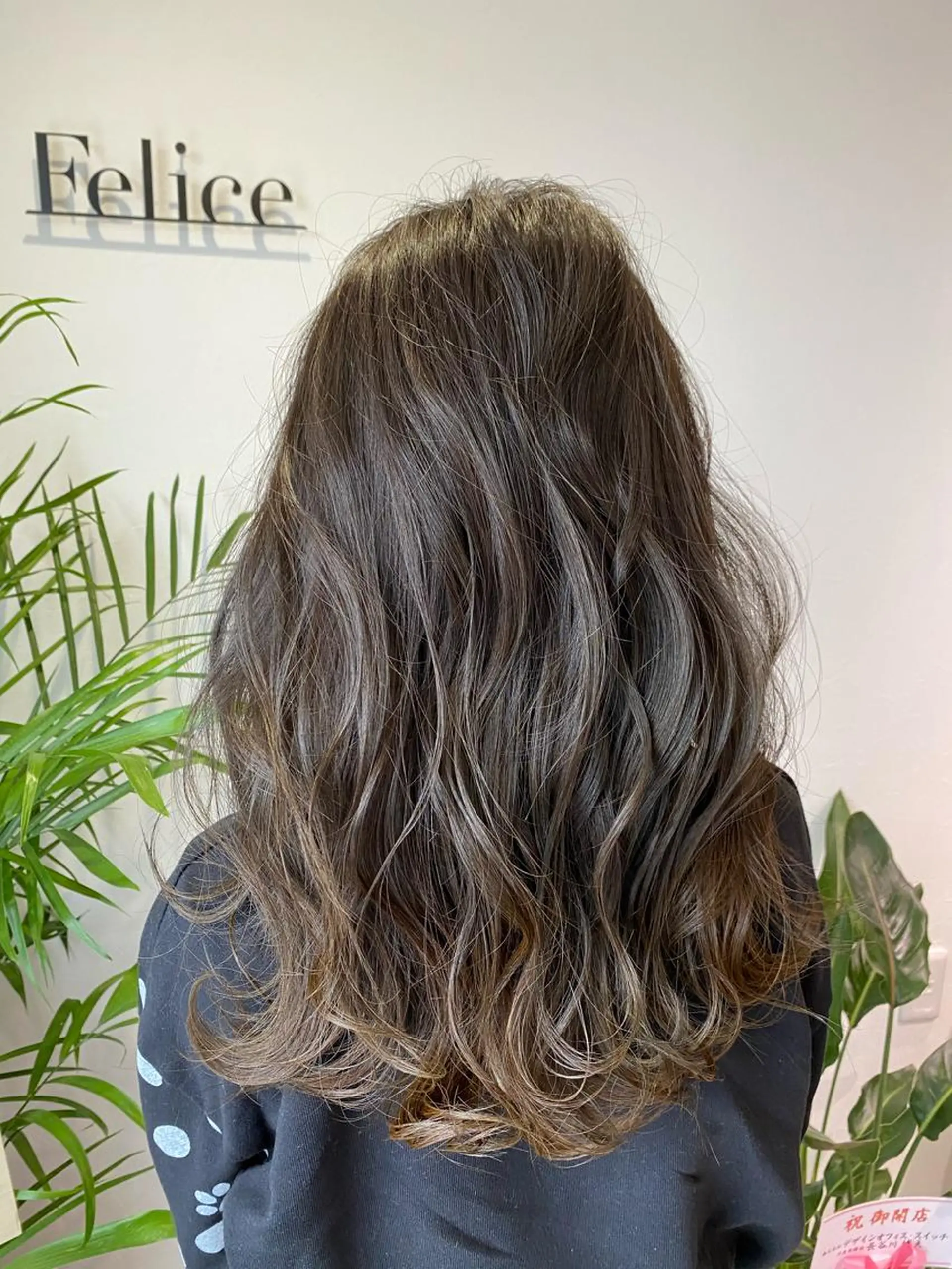 セミロング カット ヘアカラー 粕川 達哉のヘアスタイル