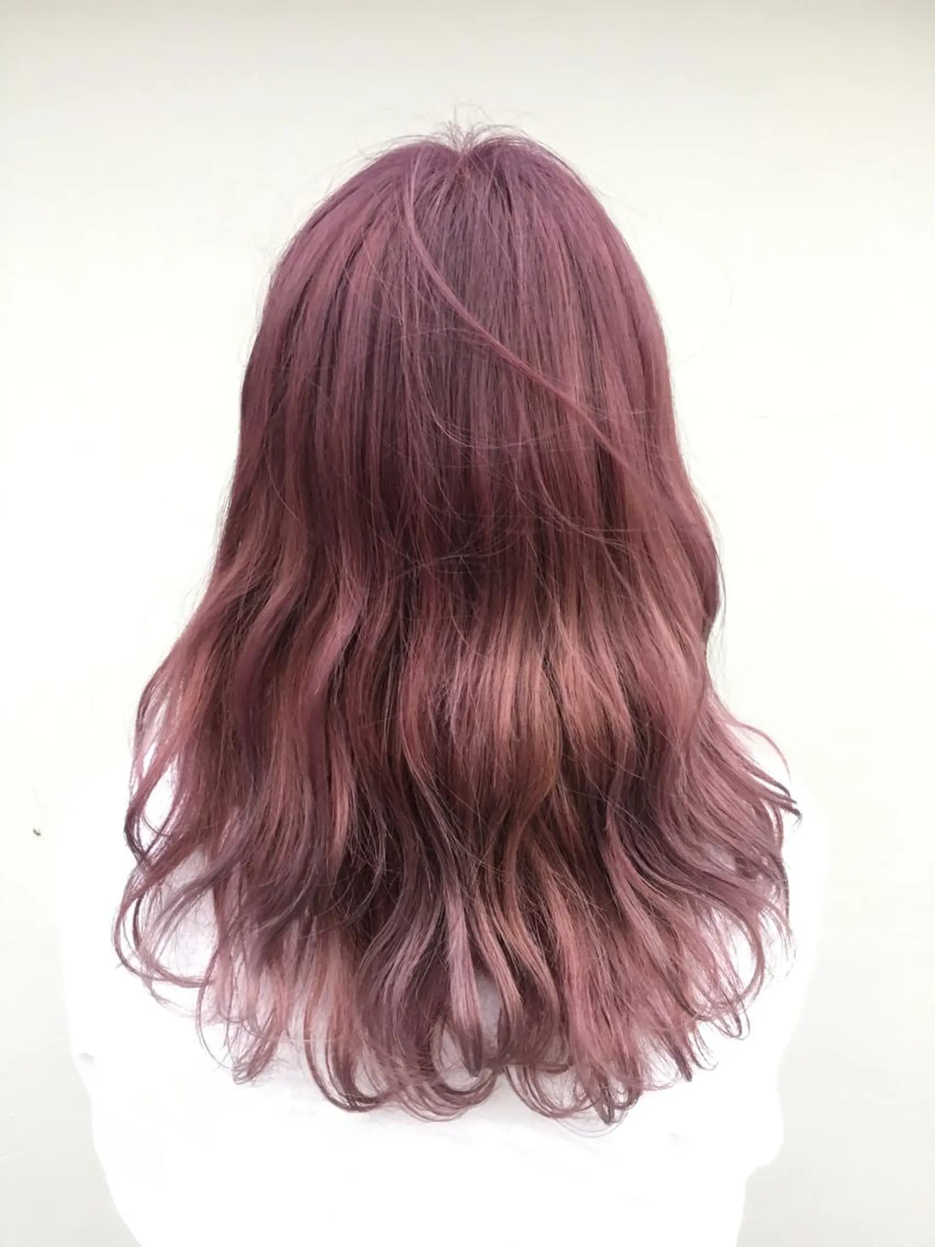 セミロング カラー オレンジ ピンクカラー 韓国ヘア🤍髪質改善 🇰🇷AKANEのヘアスタイル